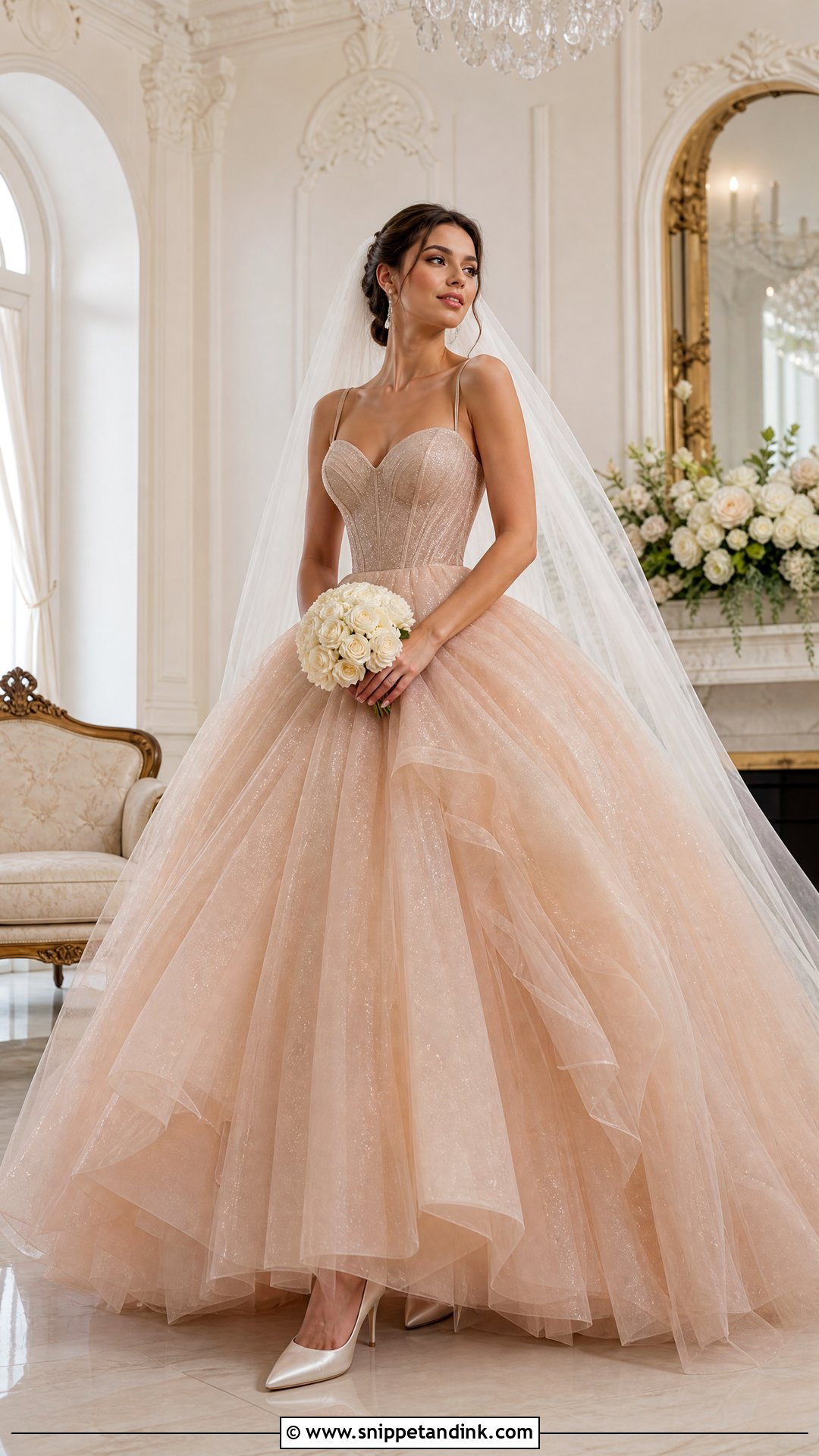 Rose Gold Ball Gown Wedding Dress - Snippet and Ink - 20 Rose Gold Wedding Dress the Bride Ideas