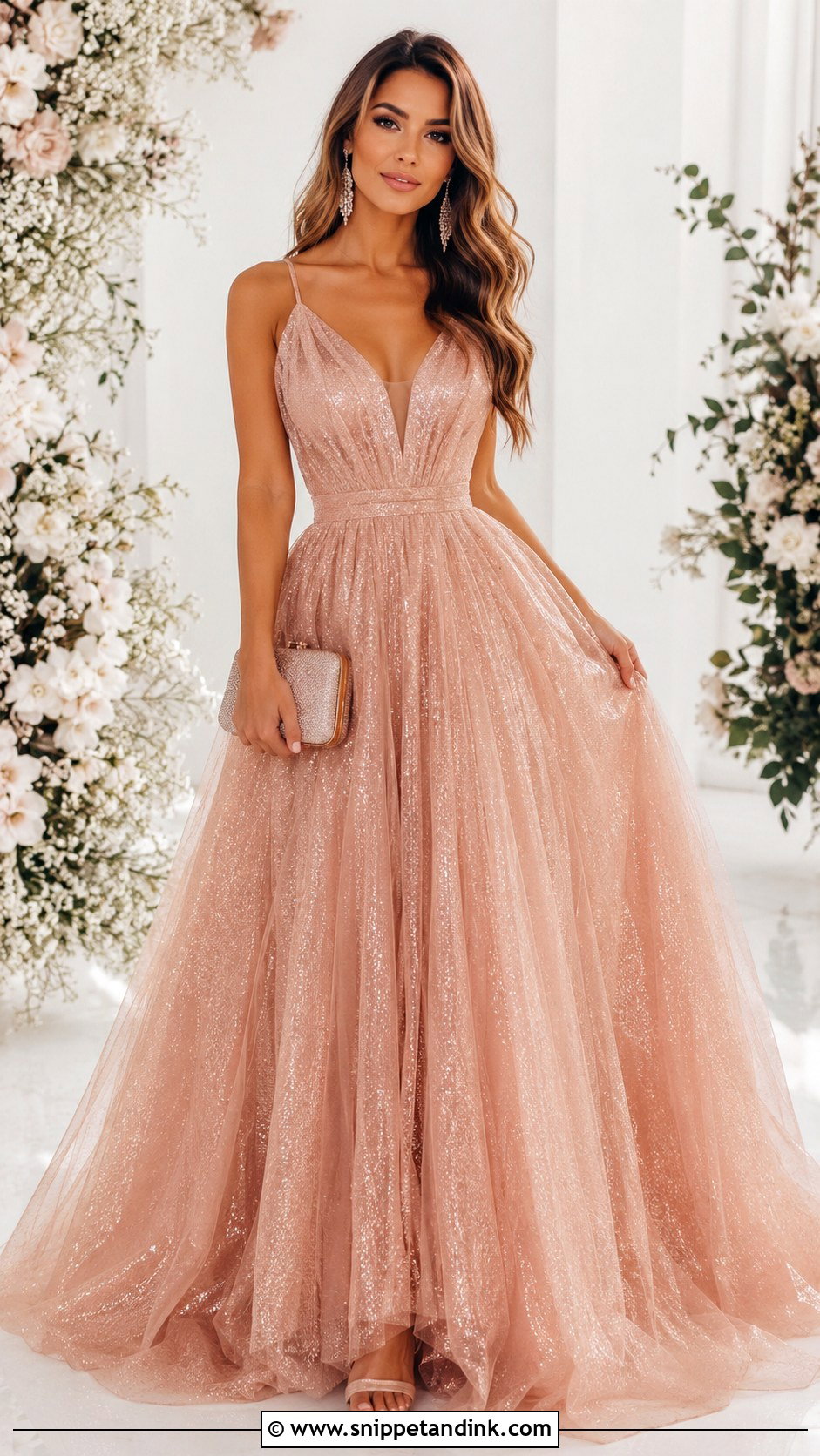 Rose Gold Ballgown - Snippet and Ink - 25 Fairytale Ballgown Ideas