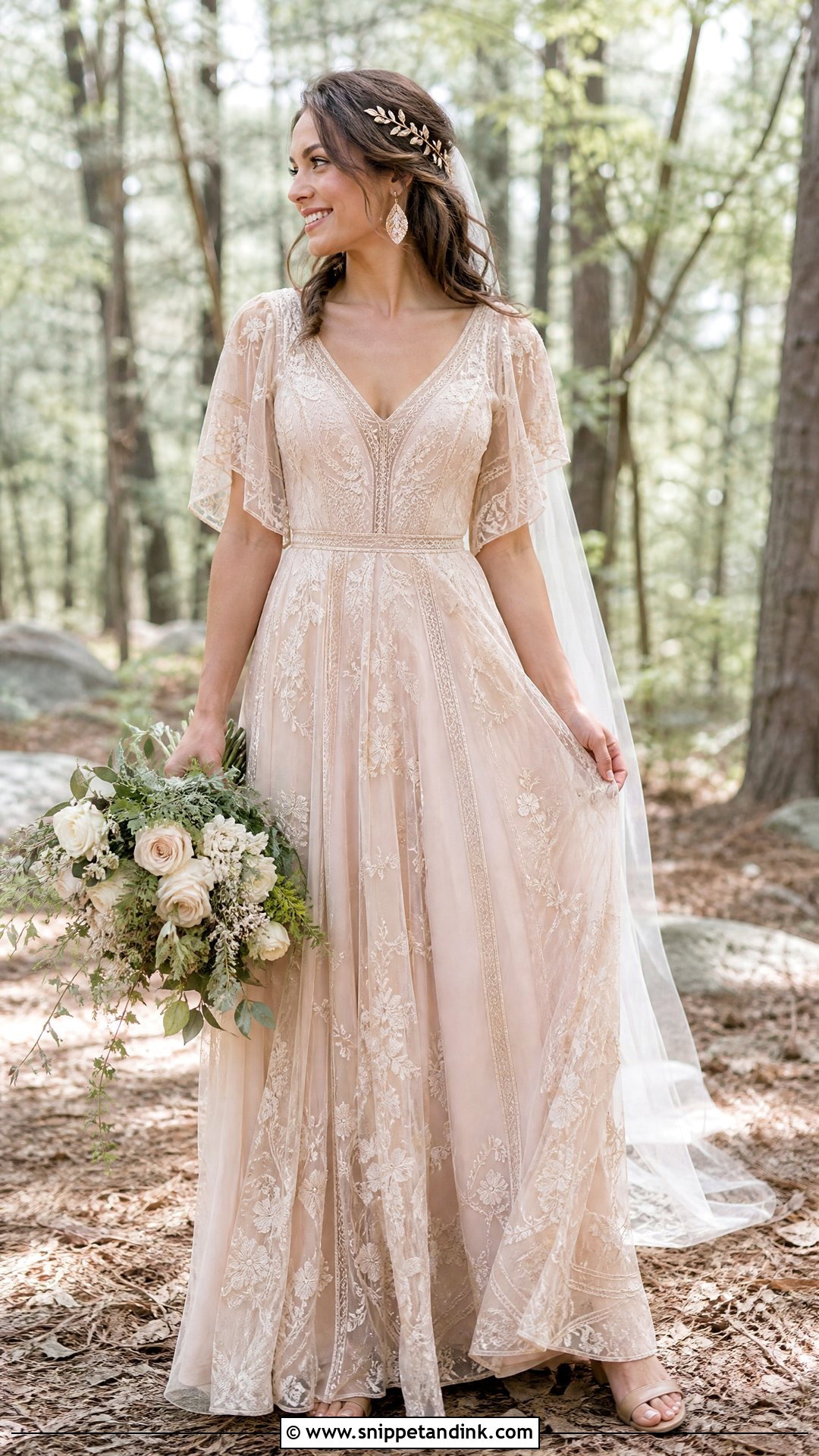 Rose Gold Boho Wedding Dress - Snippet and Ink - 20 Rose Gold Wedding Dress the Bride Ideas