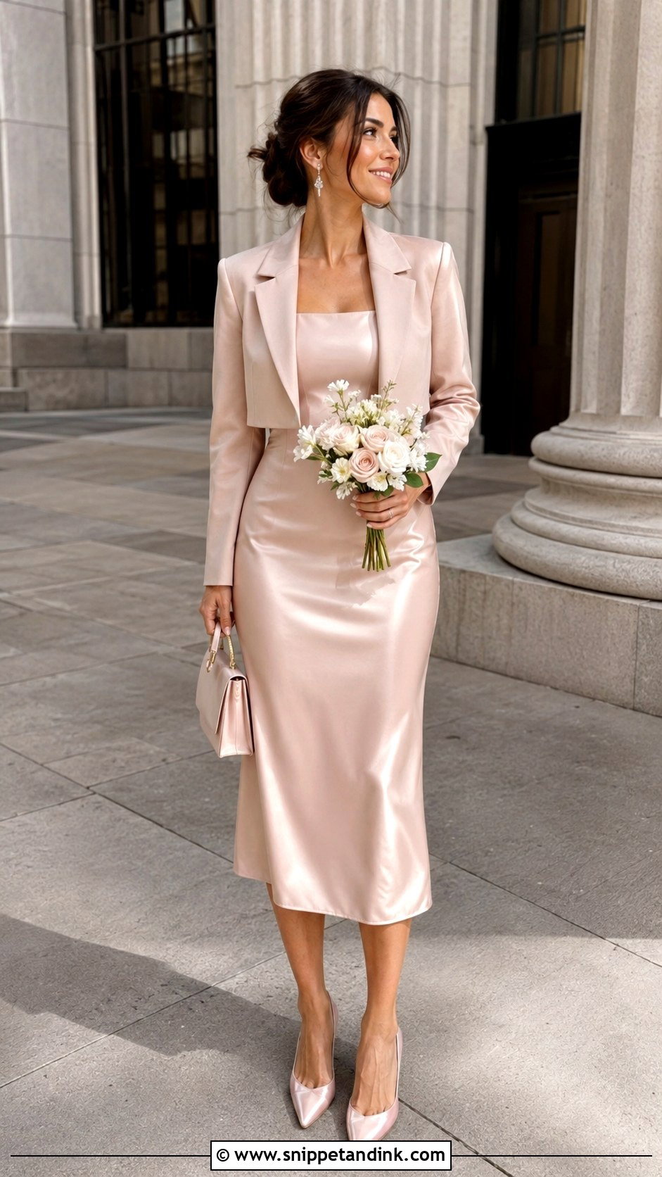 Rose Gold Courthouse Wedding Dress - Snippet and Ink - 25 Rose Gold Wedding Dress Ideas