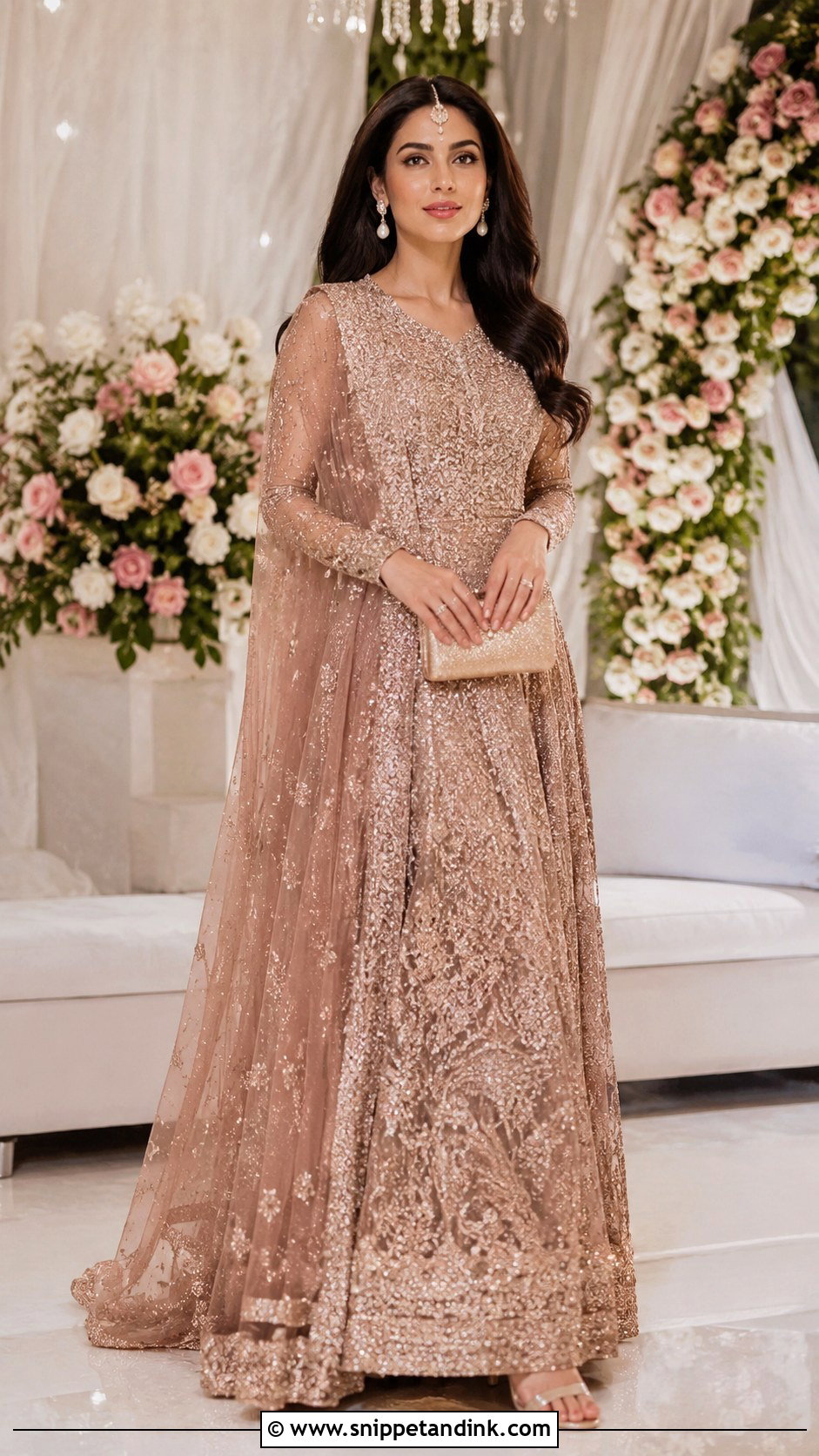Rose Gold Kashees Bridal Gown - Snippet and Ink - 20 Kashees Bridal Dresses