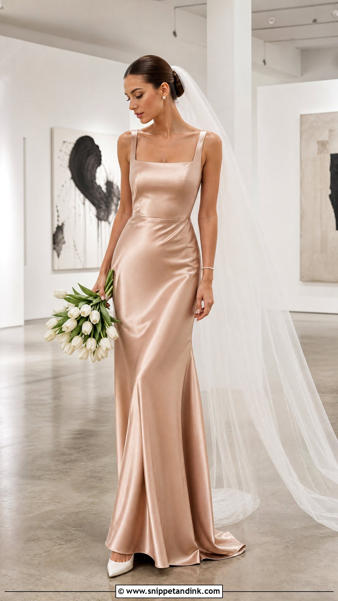 Rose Gold Satin Wedding Dress - Snippet and Ink - 20 Rose Gold Wedding Dress the Bride Ideas