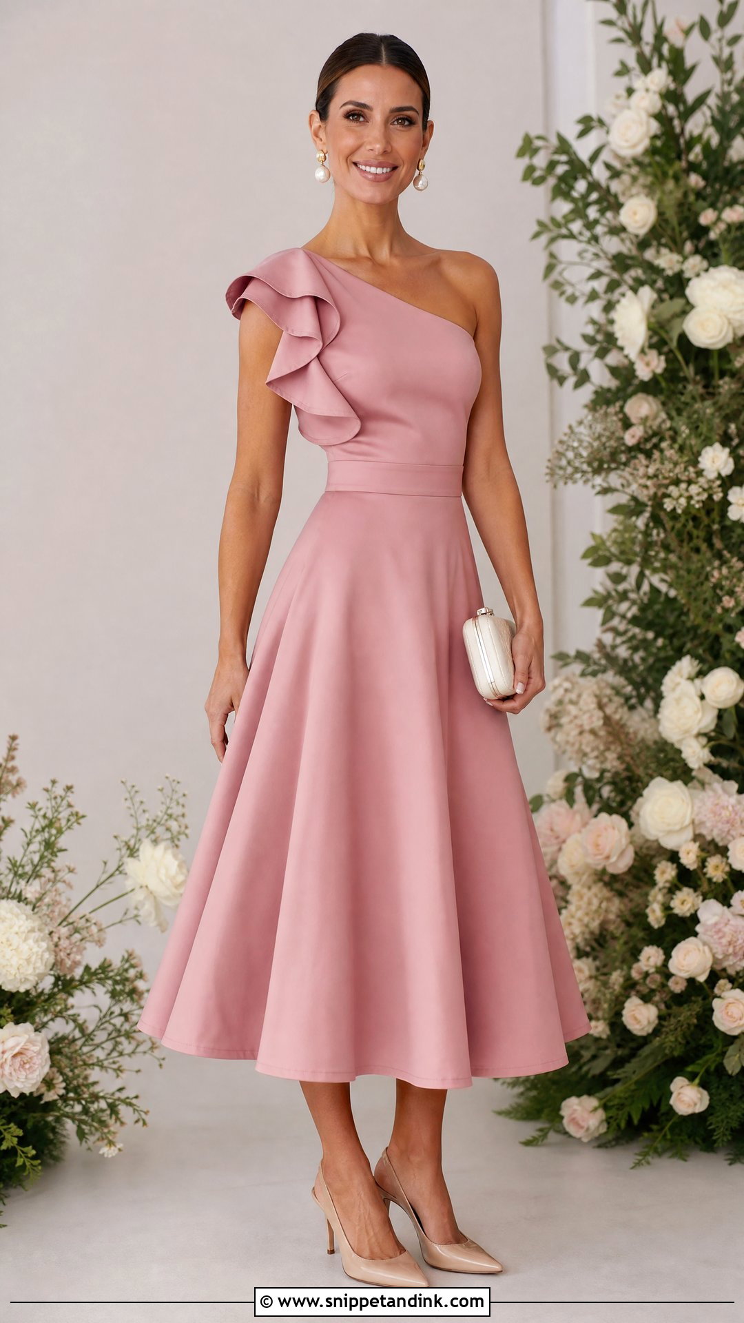 Rose Pink Ruffle Sister of the Bride Dress - Snippet and Ink - 20 Unique Sister of the Bride Dress Ideas