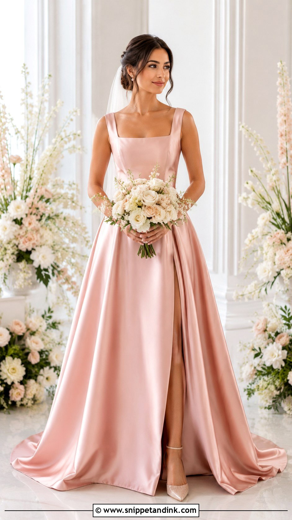 Rose Pink Wedding Dress - Snippet and Ink - 25 Pink Wedding Dress for Bride Ideas