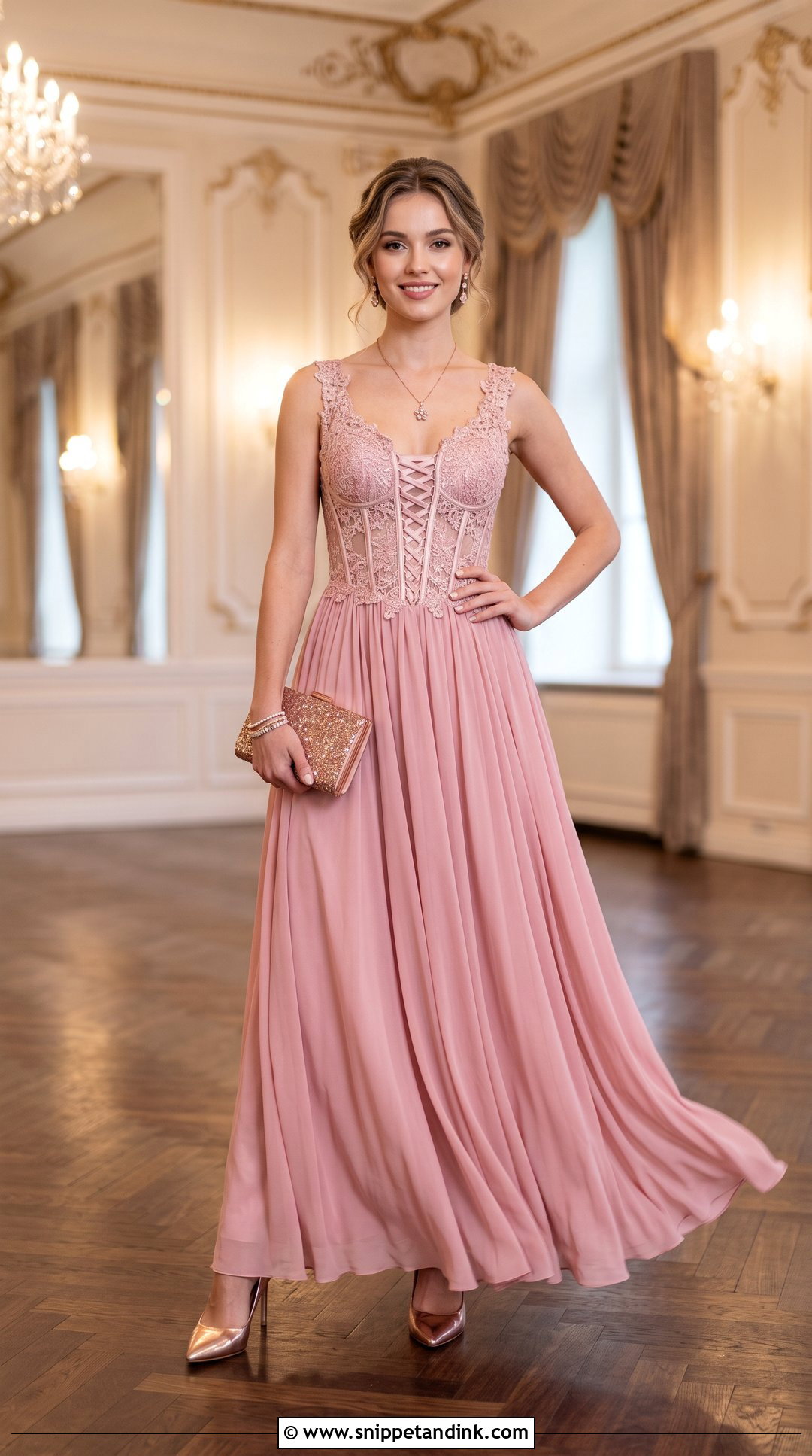 Rose Princess Corset Maxi Dress - Snippet and Ink - 20 Rose Princess Dress Ideas