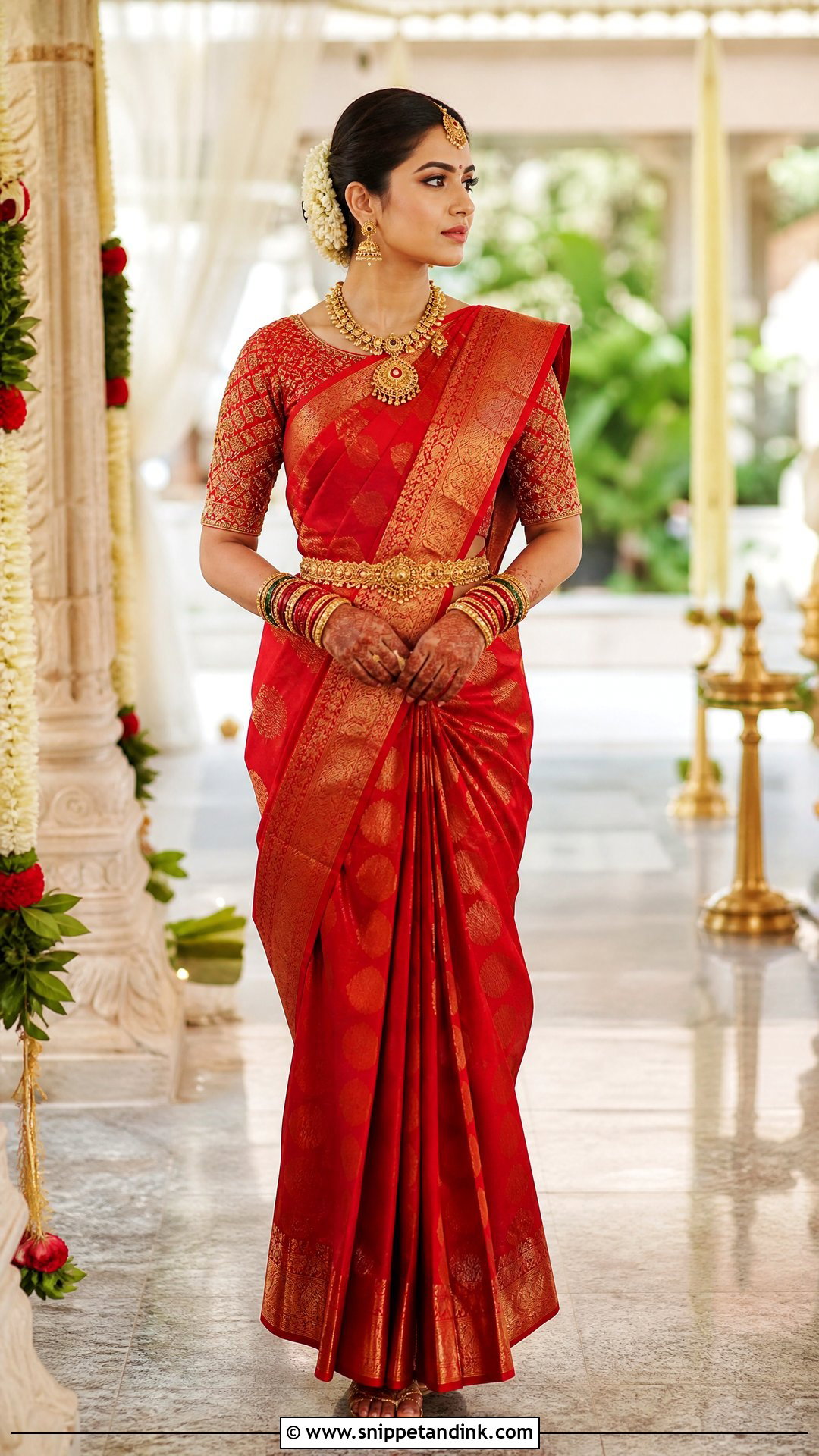 Round Neck Bridal Blouse Design - Snippet and Ink - 20 Latest Bridal Blouse Neck Designs