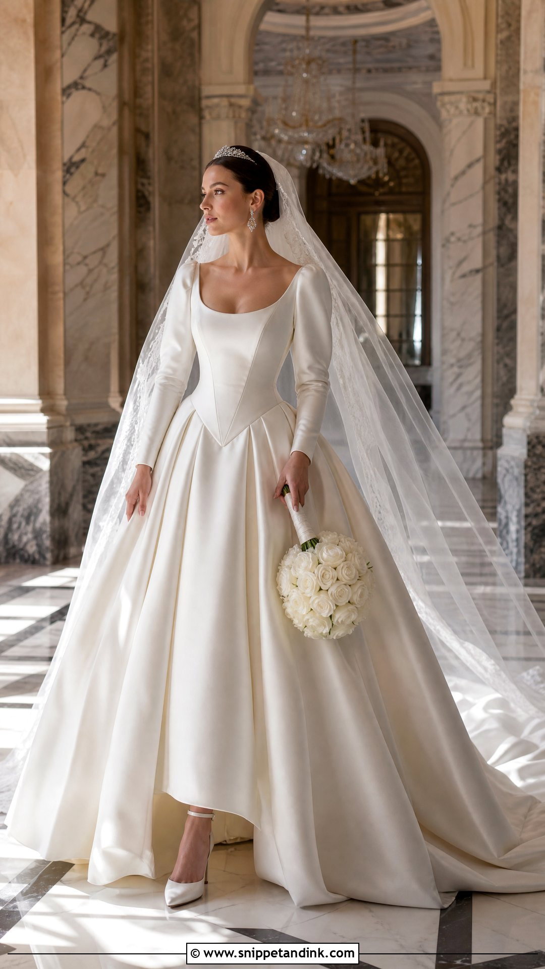 Royal Basque Waist Wedding Dress - Snippet and Ink - 20 Royal Wedding Dress Royalty Ideas