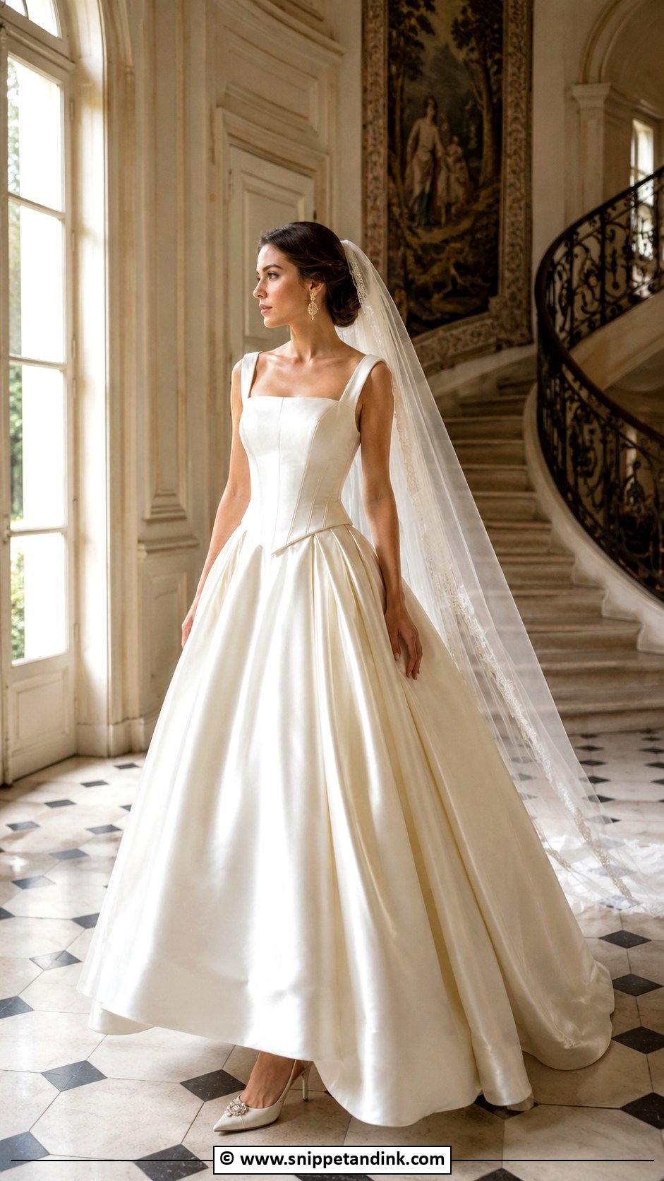 Royal Basque Waist Wedding Dress - Snippet and Ink - 35 Royal Wedding Dress Ideas