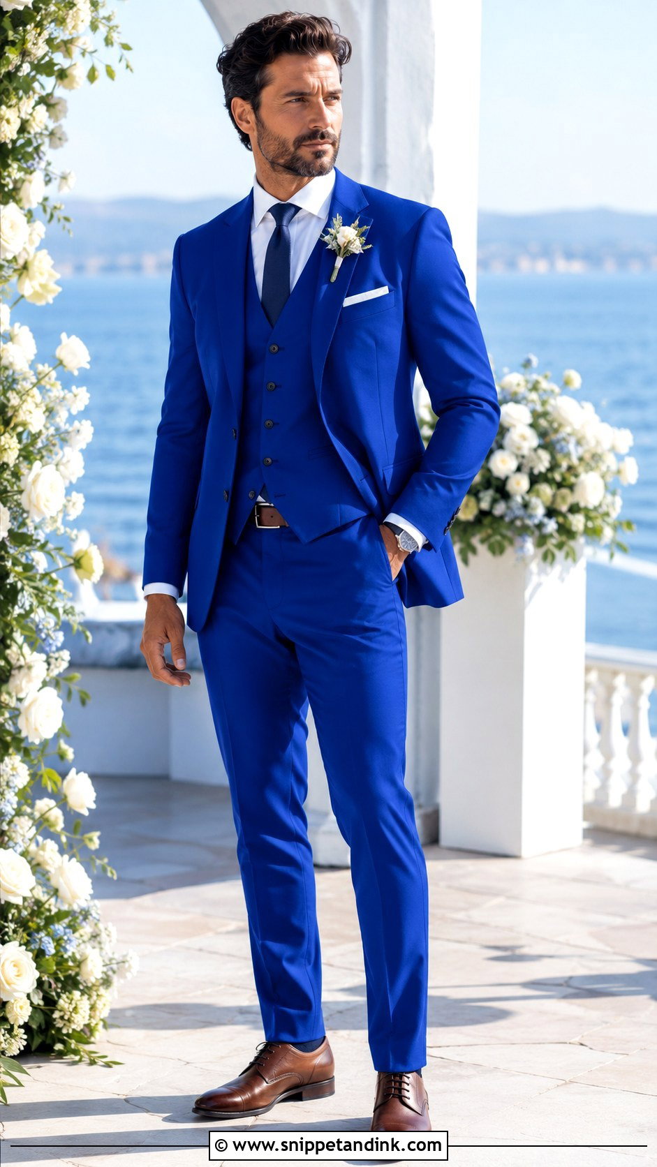 Royal Blue 3 Piece Wedding Suit - Snippet and Ink - 20 3 Piece Suit Wedding Ideas