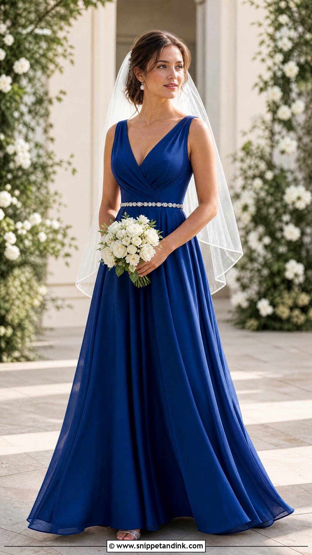 Royal Blue A Line Wedding Dress - Snippet and Ink - 20 Royal Blue Wedding Dresses