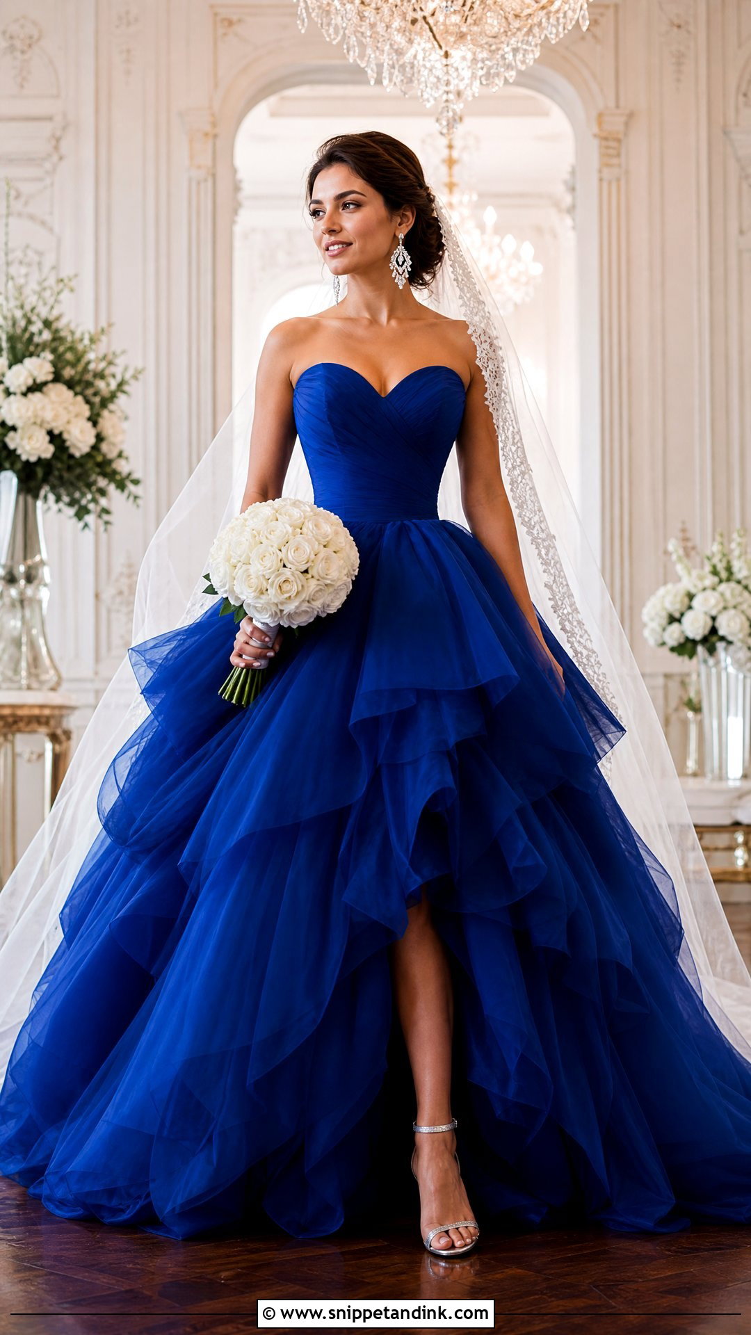 Royal Blue Ball Gown Wedding Dress - Snippet and Ink - 20 Royal Blue Wedding Dresses