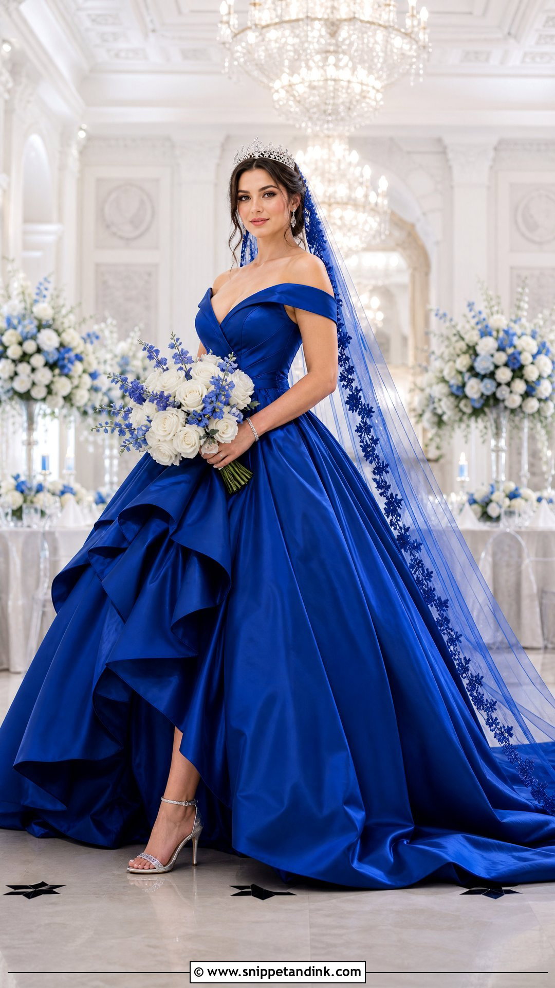Royal Blue Ball Gown Wedding Dress - Snippet and Ink - 20 Royal Blue Wedding Dress the Bride Ideas