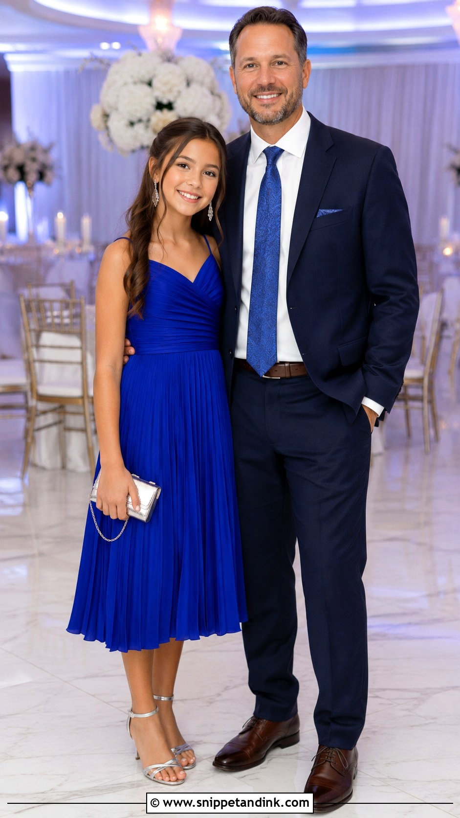 Royal Blue Father Daughter Dance Outfit - Snippet and Ink - 20 Father Daughter Dance Outfit Ideas