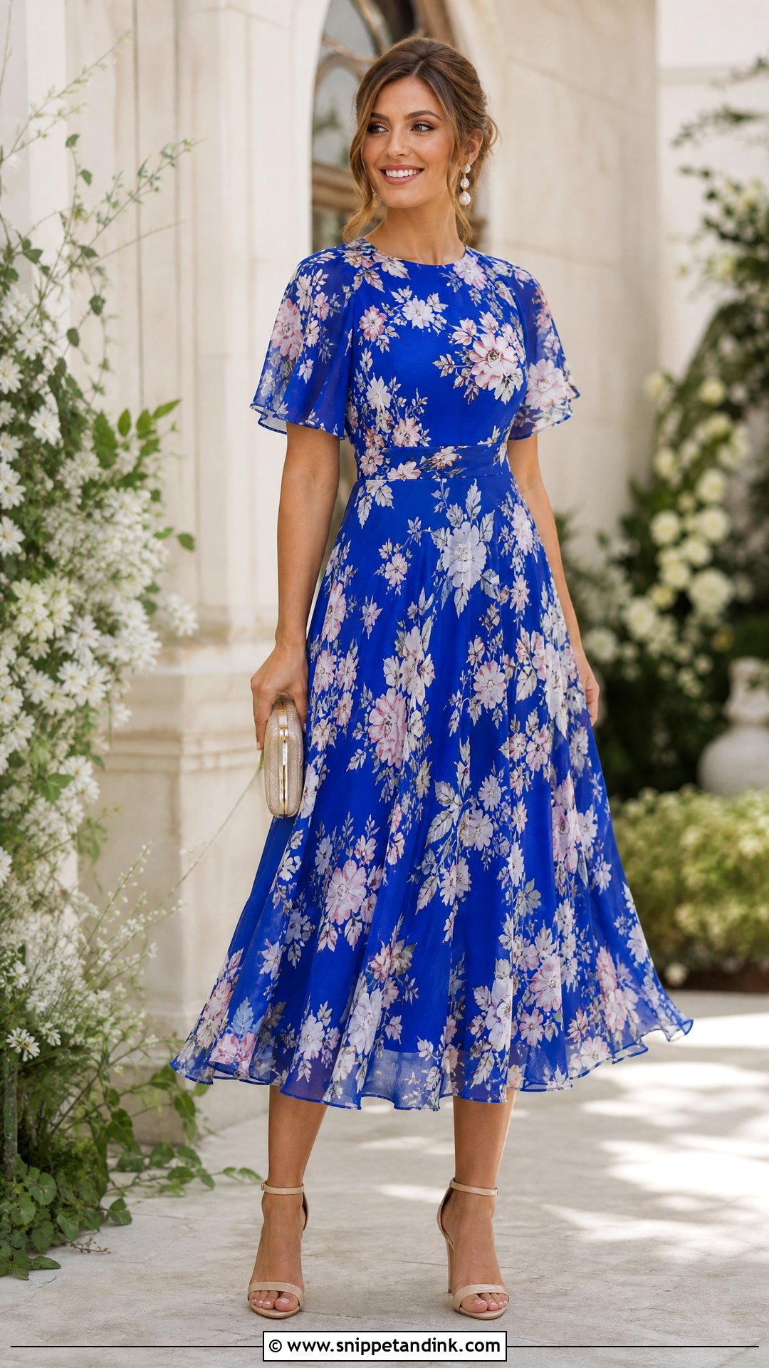 Royal Blue Floral Dress - Snippet and Ink - 25 Royal Blue Wedding Dress Ideas