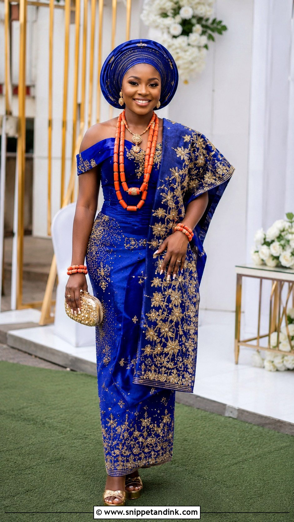 Royal Blue George Outfit For Bride - Snippet and Ink - 20 George Outfit for Bride Ideas