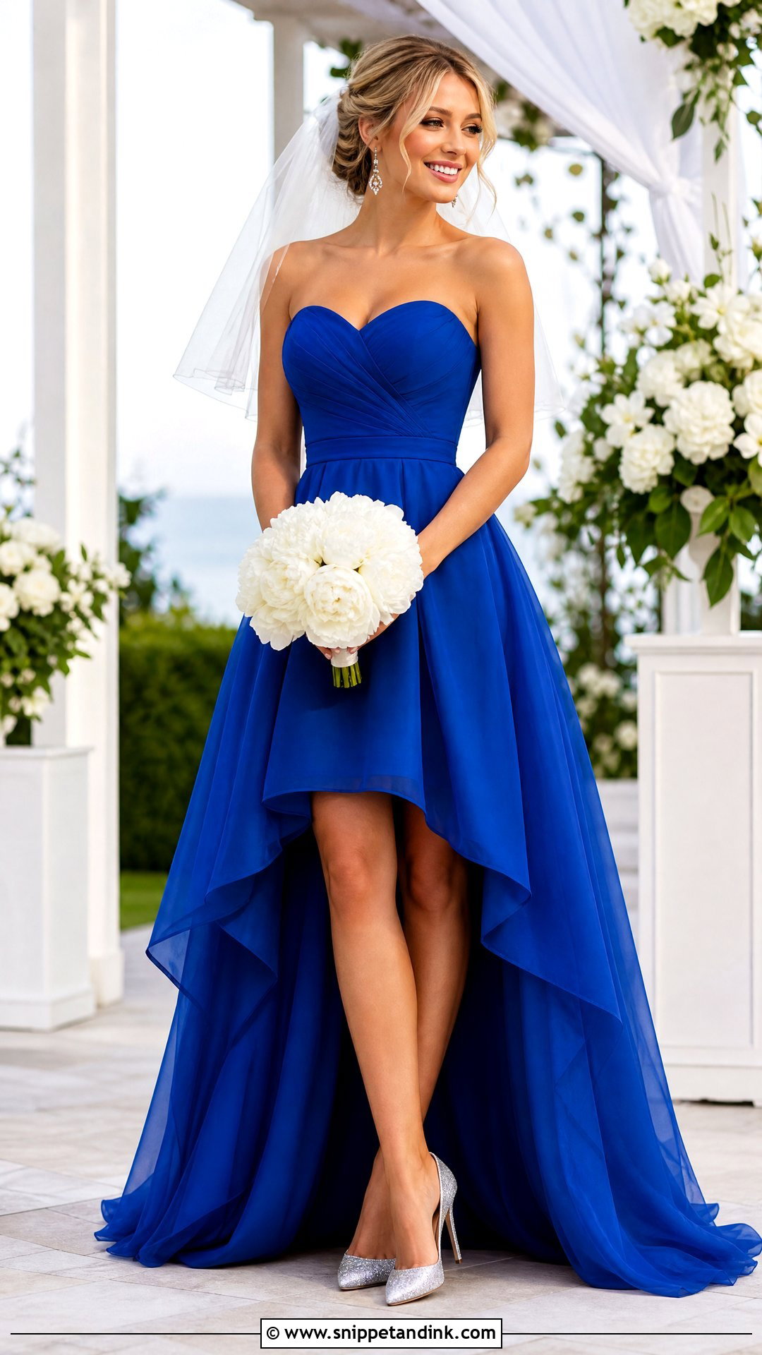 Royal Blue High Low Wedding Dress - Snippet and Ink - 20 Royal Blue Wedding Dress the Bride Ideas