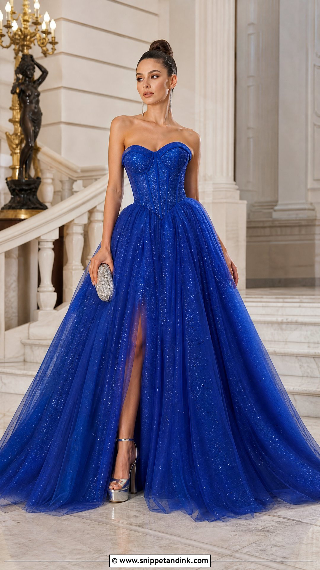 Royal Blue Huge Ball Gown - Snippet and Ink - 20 Huge Ball Gowns