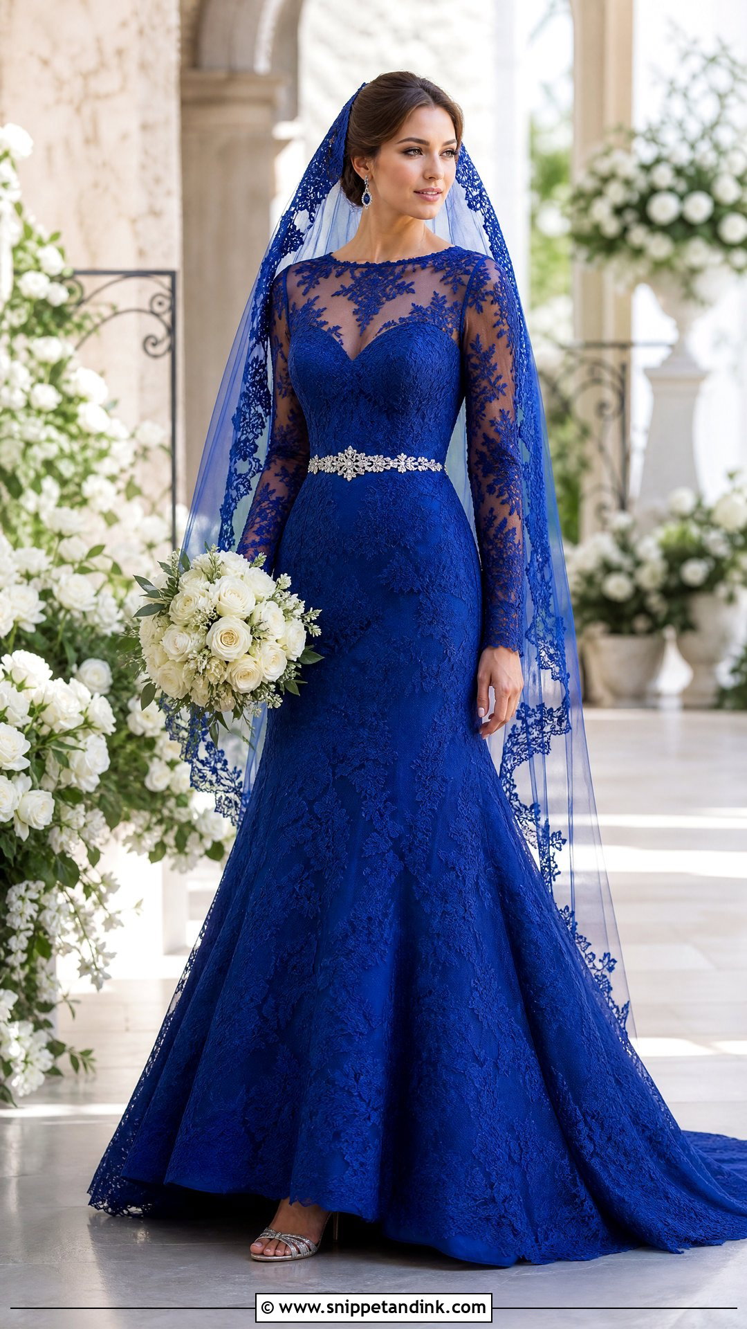 Royal Blue Lace Wedding Dress - Snippet and Ink - 20 Royal Blue Wedding Dress the Bride Ideas