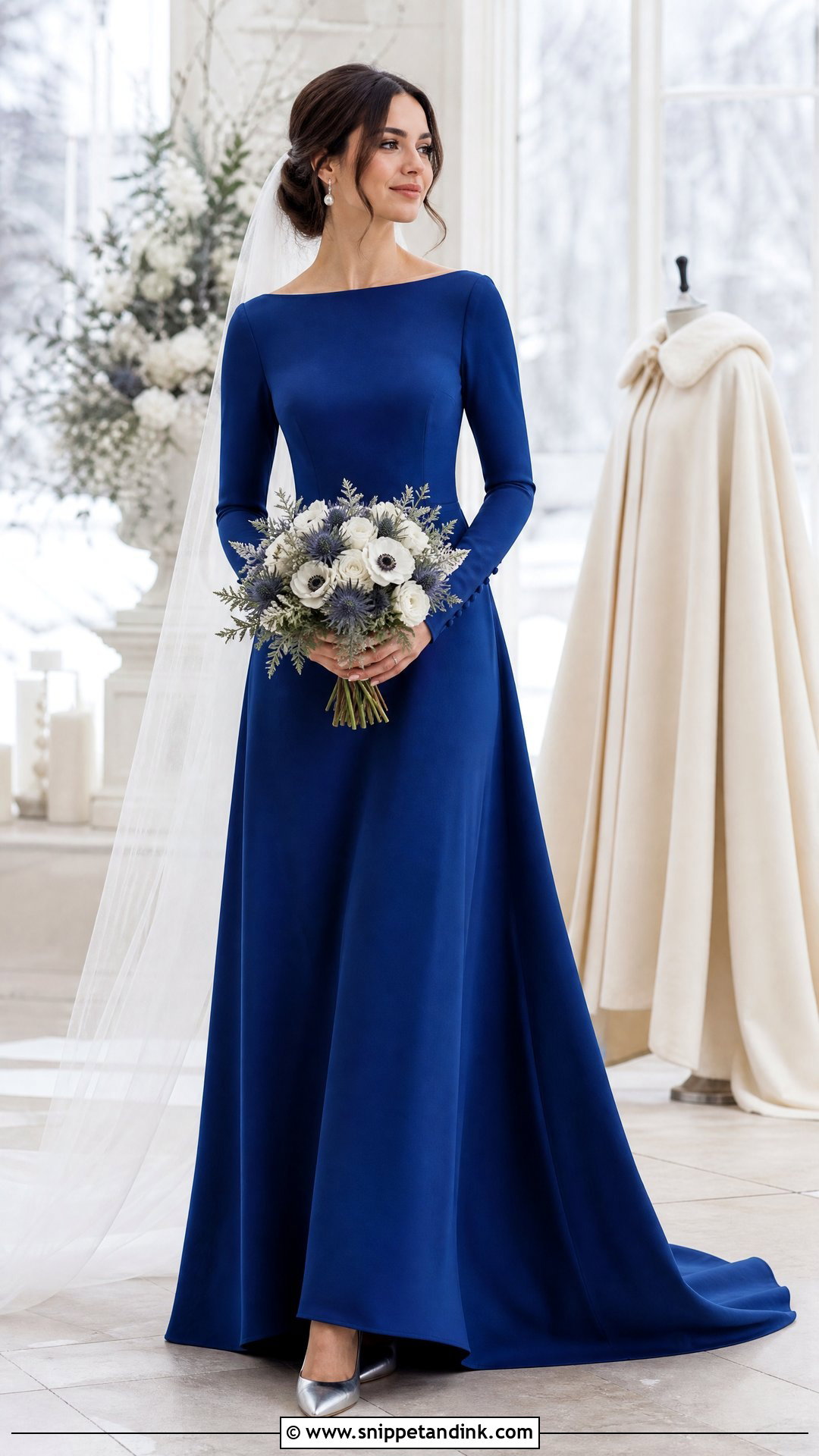 Royal Blue Long Sleeve Wedding Dress - Snippet and Ink - 20 Royal Blue Wedding Dress the Bride Ideas