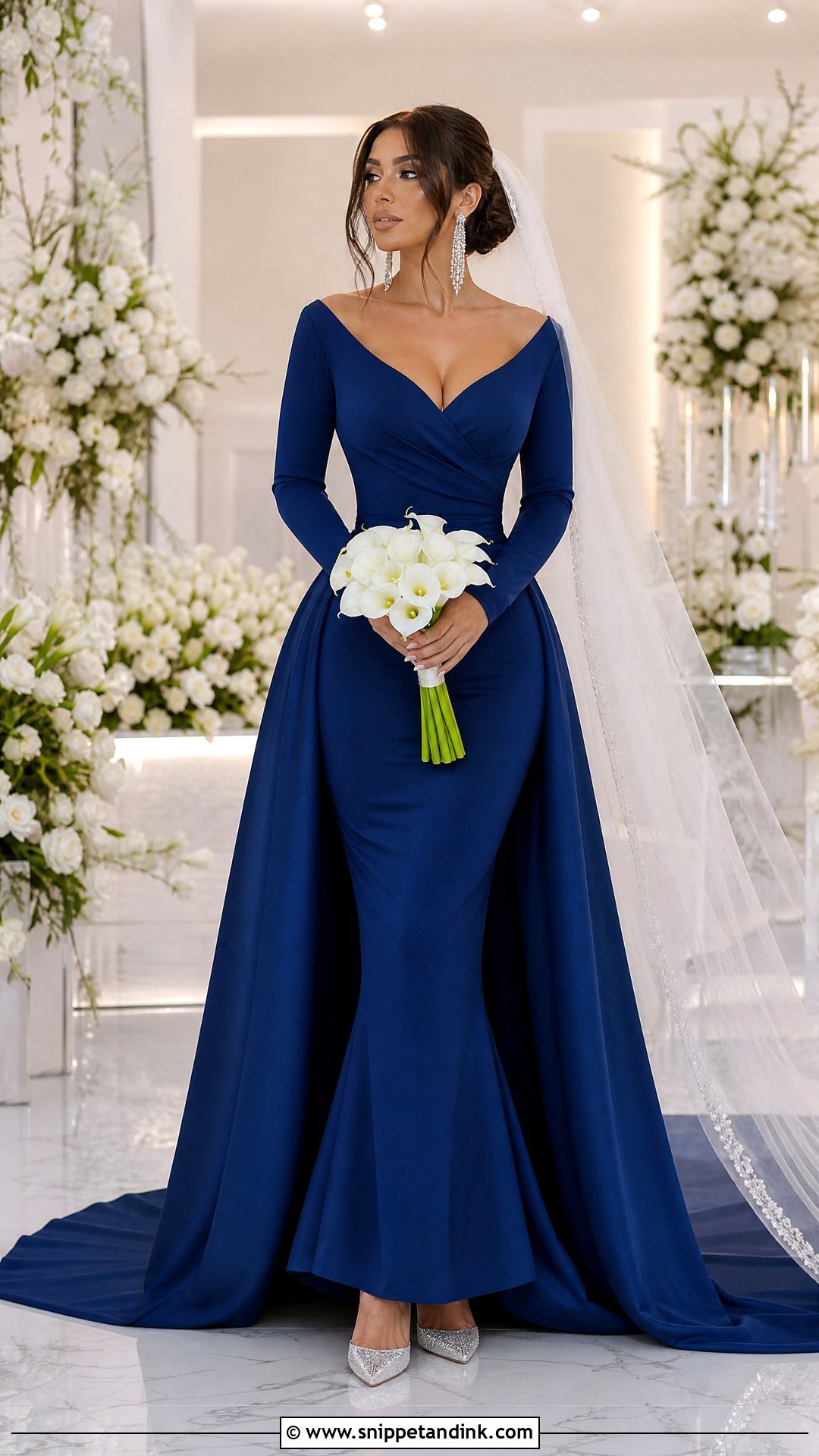 Royal Blue Mermaid Wedding Dress - Snippet and Ink - 20 Royal Blue Wedding Dress the Bride Ideas