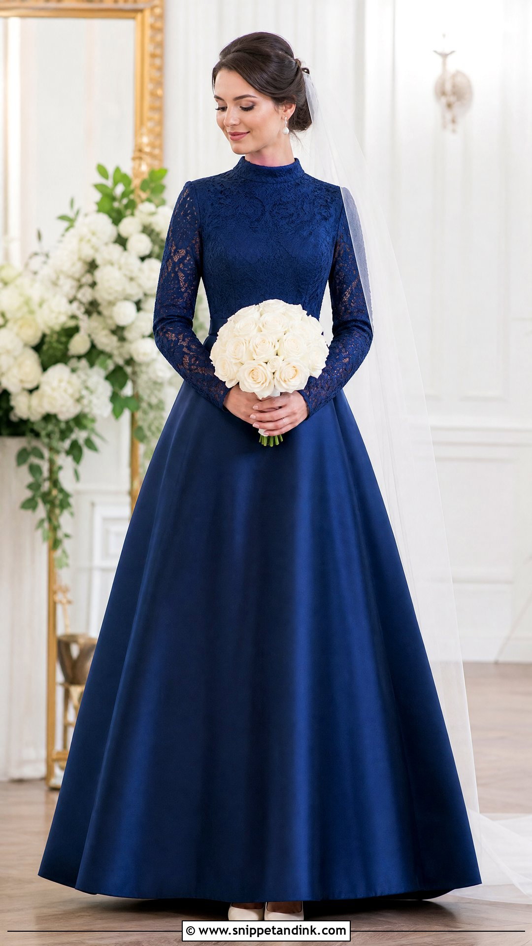 Royal Blue Modest Wedding Dress - Snippet and Ink - 20 Royal Blue Wedding Dress the Bride Ideas
