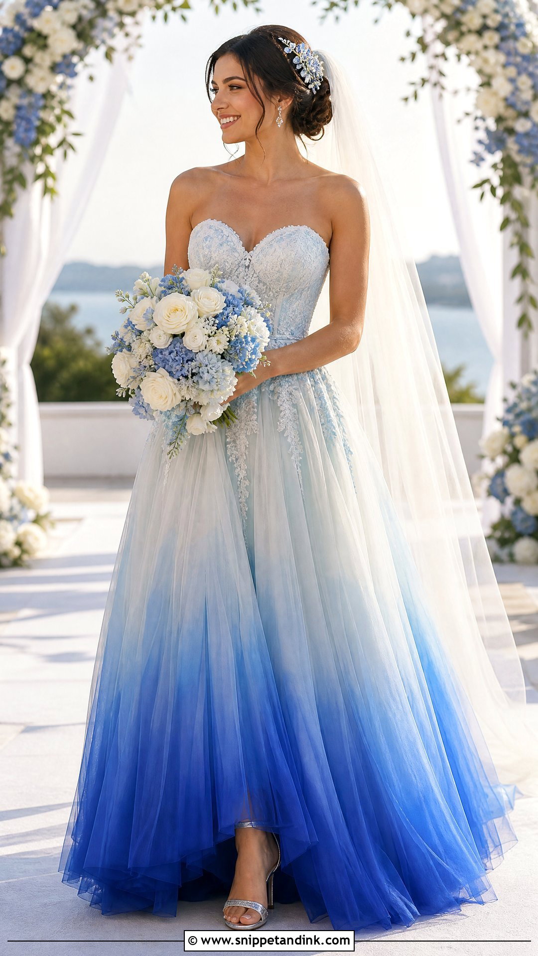 Royal Blue Ombre Wedding Dress - Snippet and Ink - 20 Royal Blue Wedding Dress the Bride Ideas