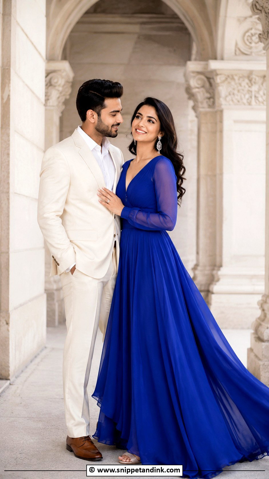 Royal Blue Pre Wedding Outfit - Snippet and Ink - 30 Pre Wedding Clothes Idea Ideas