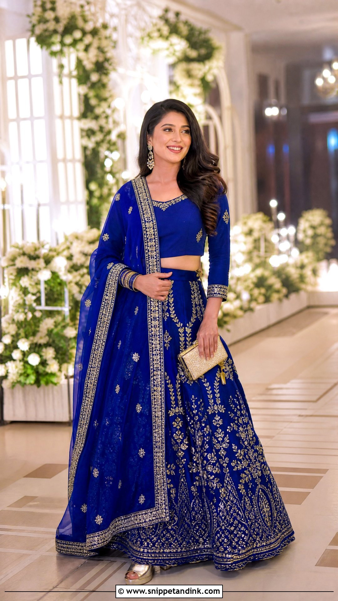 Royal Blue Punjabi Lehenga Outfit - Snippet and Ink - 25 Punjabi Wedding Outfits