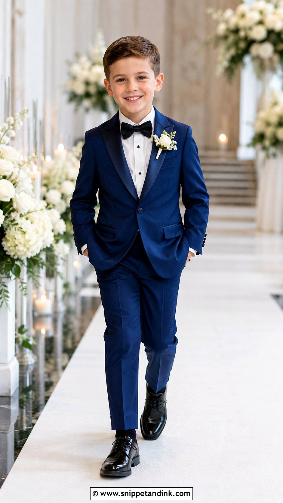 Royal Blue Ring Bearer Tuxedo - Snippet and Ink - 20 Blue Ring Bearer Outfit Ideas