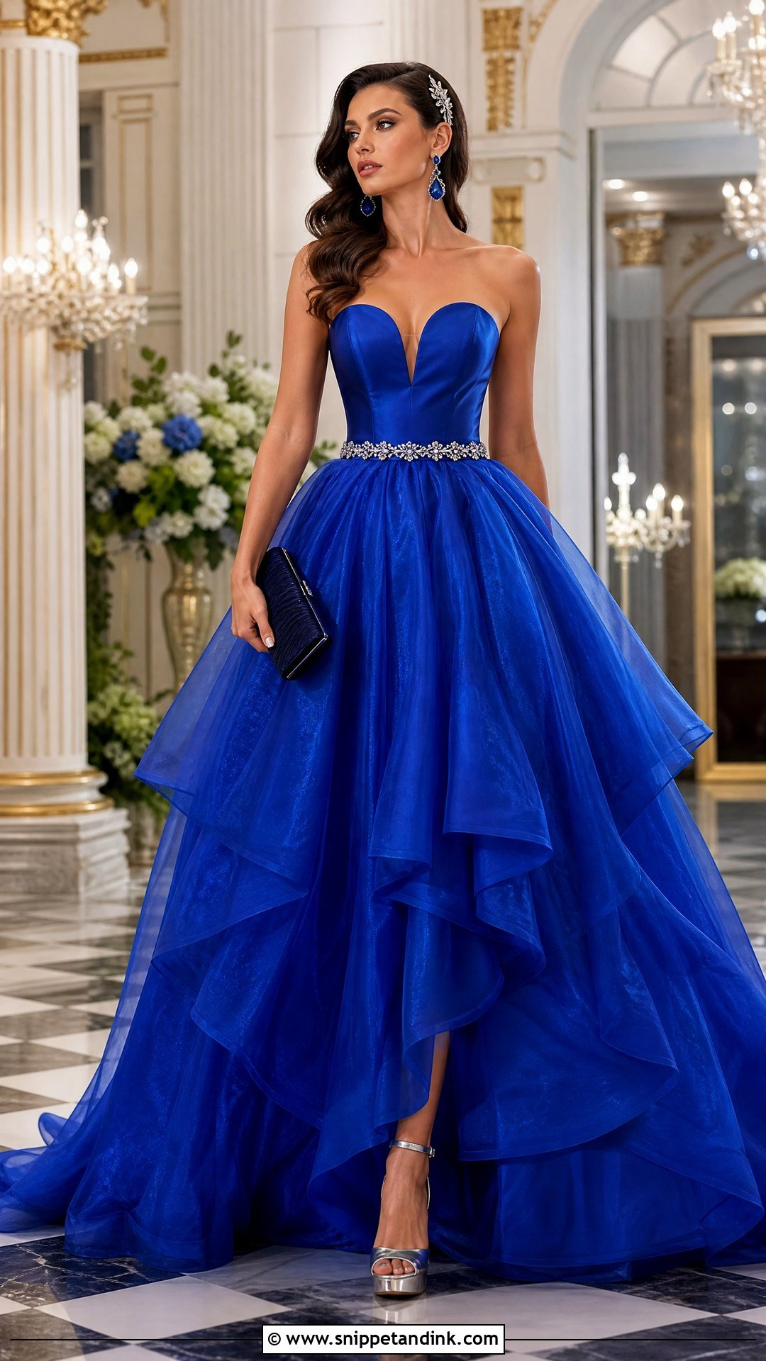Royal Blue Starfall Ball Gown - Snippet and Ink - 20 Starfall Ball Gown Ideas