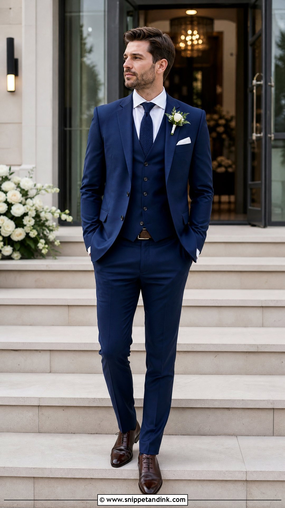 Royal Blue Three Piece Wedding Suit - Snippet and Ink - 20 Three Piece Suit Wedding Ideas