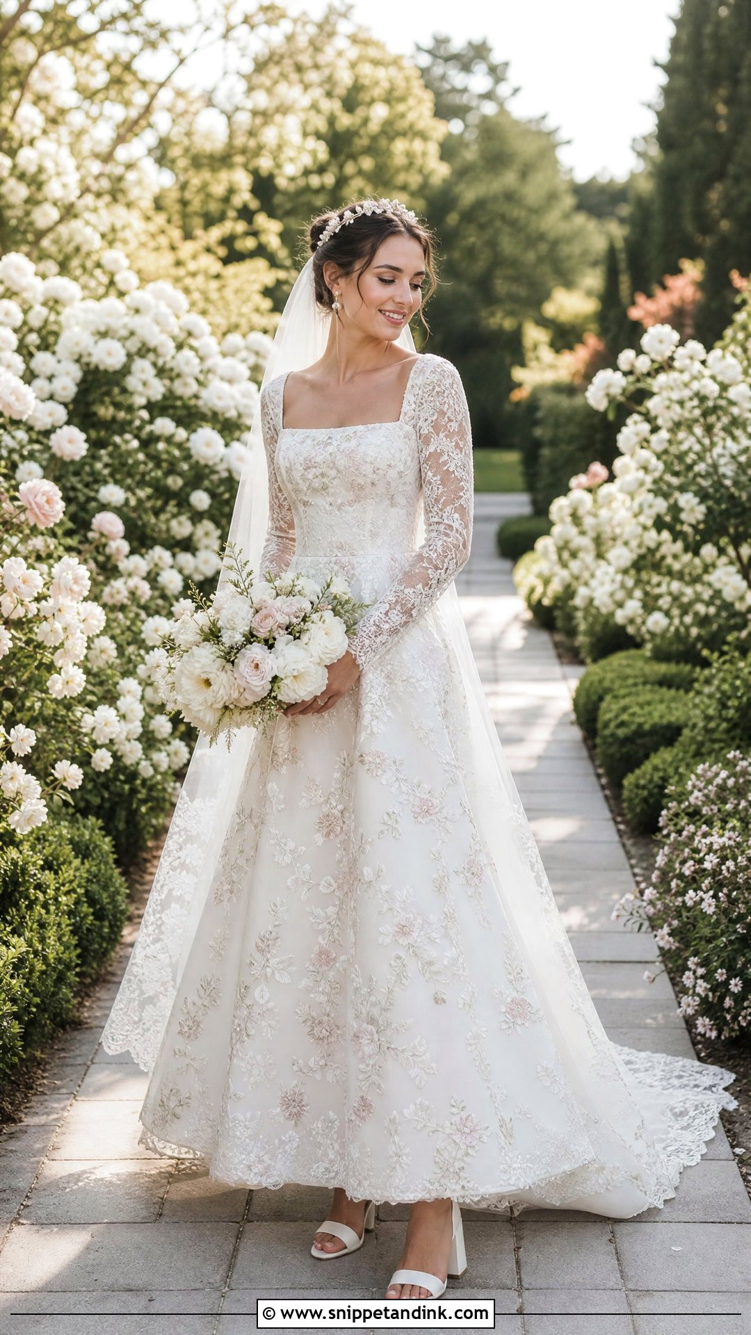 Royal Bride Garden Wedding Gown - Snippet and Ink - 20 Royal Bride Look Ideas