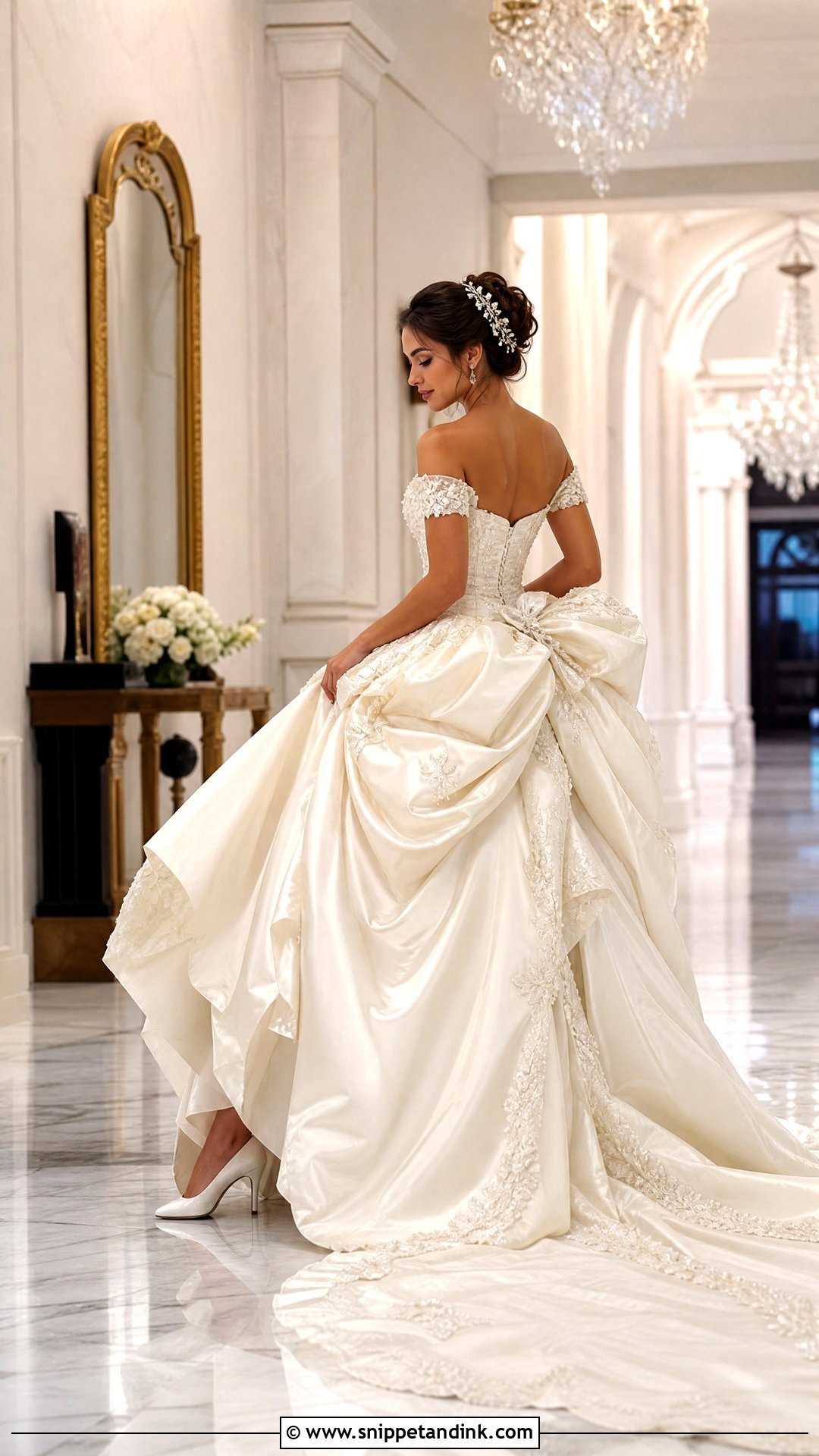 Royal Bustle Wedding Dress - Snippet and Ink - 25 Wedding Dress Bustle Ideas