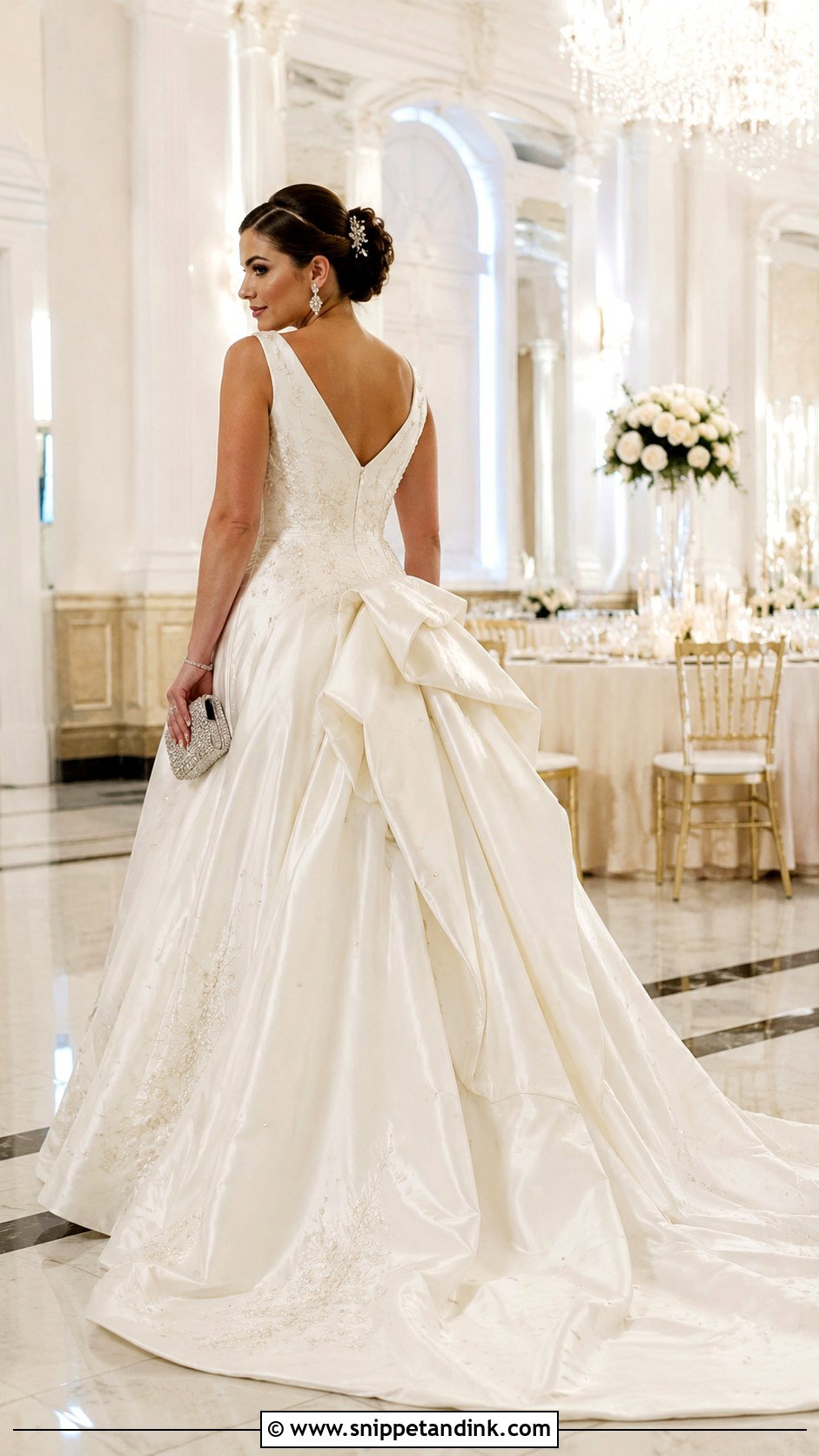 Royal Bustle With Formal Ball Gown - Snippet and Ink - 20 Bustle Types Ideas