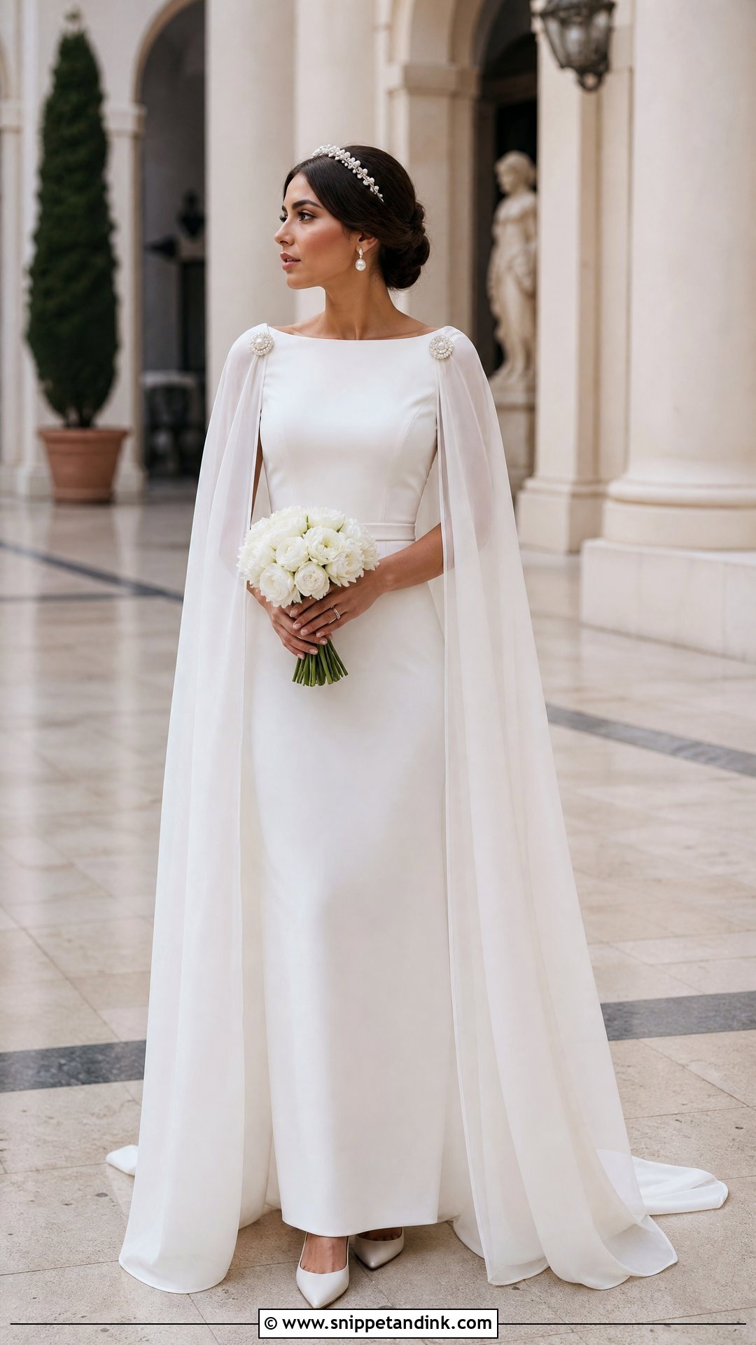 Royal Cape Wedding Dress - Snippet and Ink - 20 Royal Wedding Dress Royalty Ideas