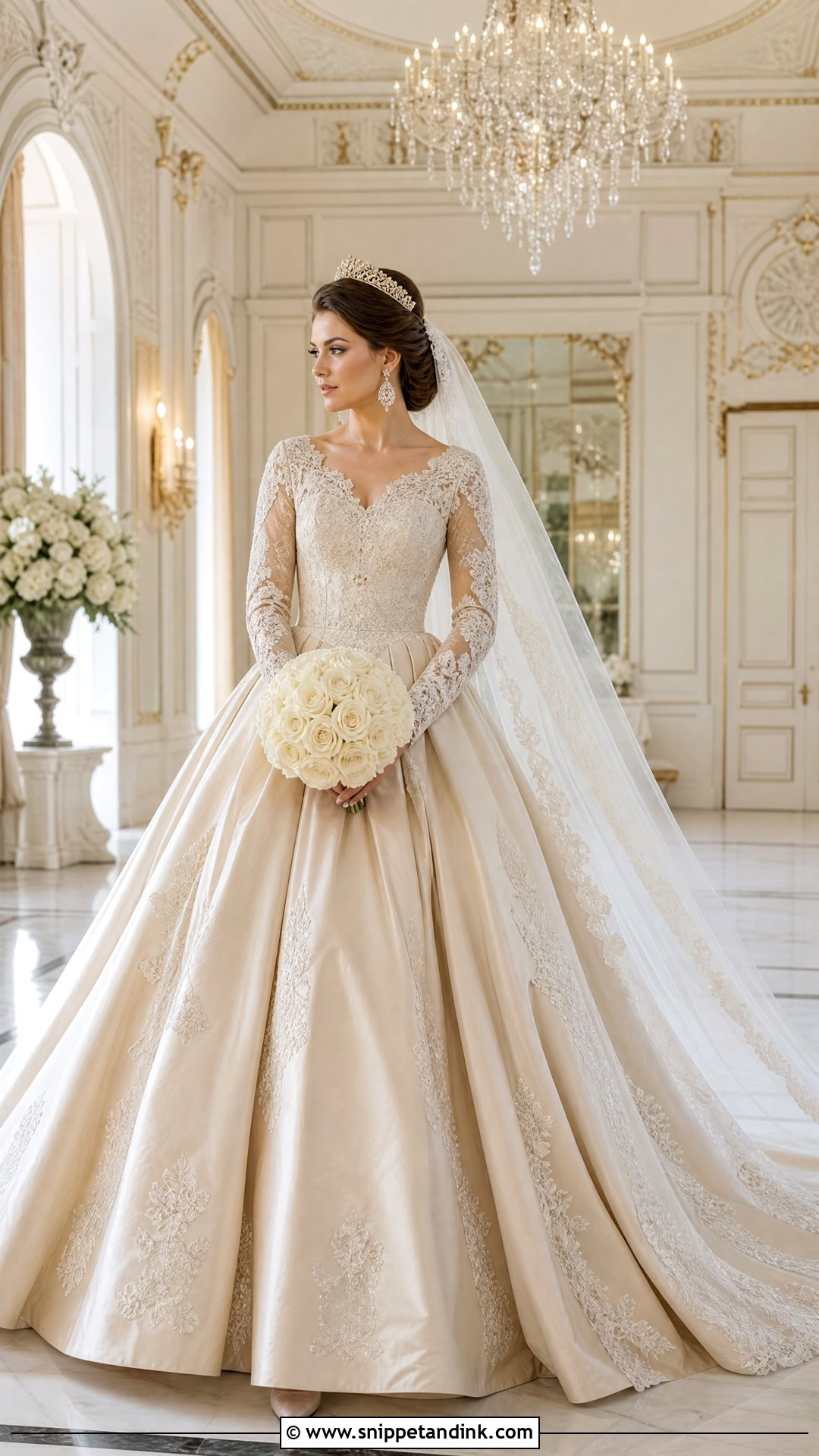 Royal Champagne Wedding Dress - Snippet and Ink - 20 Royal Wedding Dress Royalty Ideas