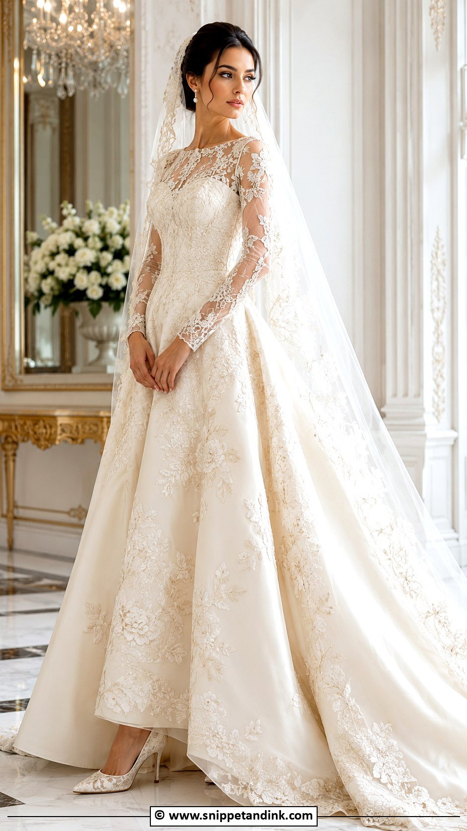 Royal Embroidered Wedding Dress - Snippet and Ink - 35 Royal Wedding Dress Ideas