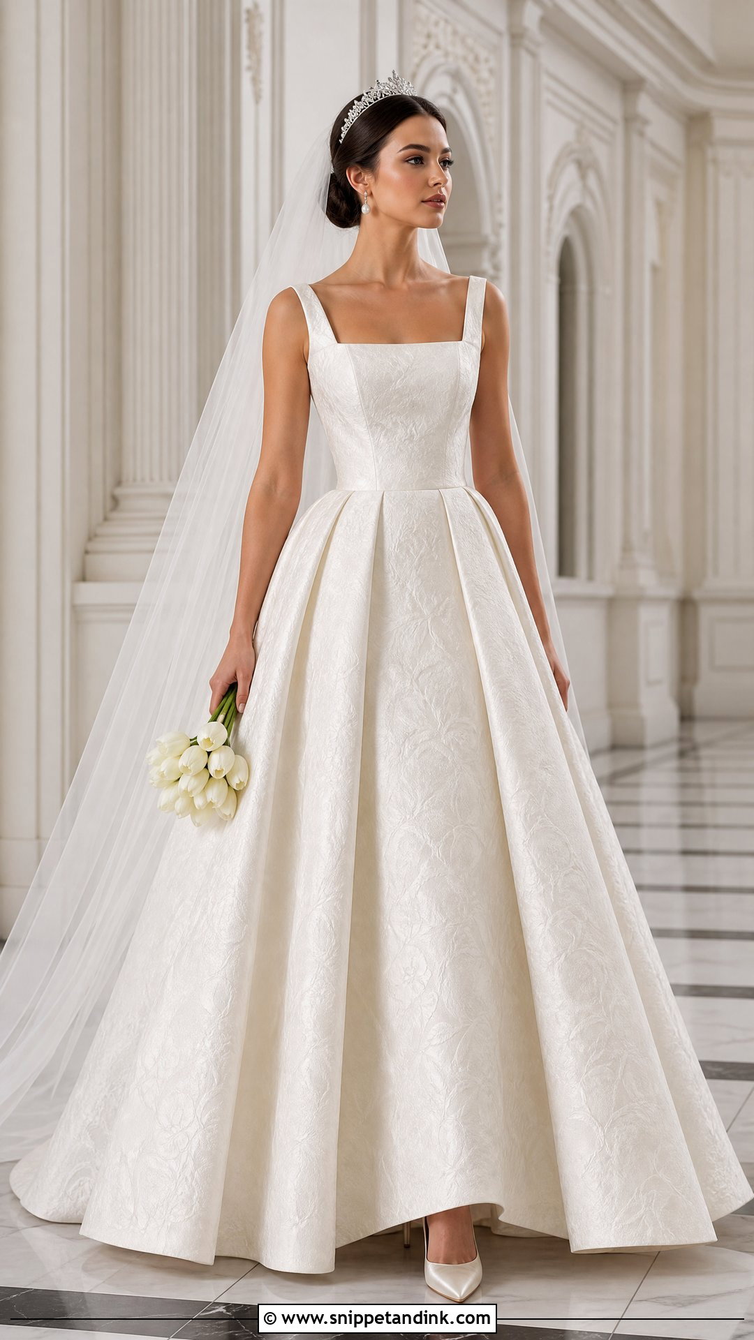 Royal Jacquard Wedding Dress - Snippet and Ink - 20 Royal Wedding Dress Royalty Ideas