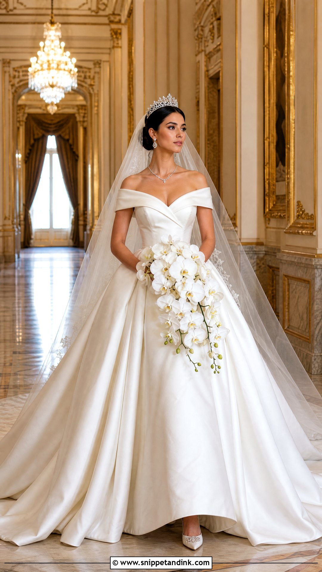 Royal Off The Shoulder Wedding Dress - Snippet and Ink - 20 Royal Wedding Dress Royalty Ideas