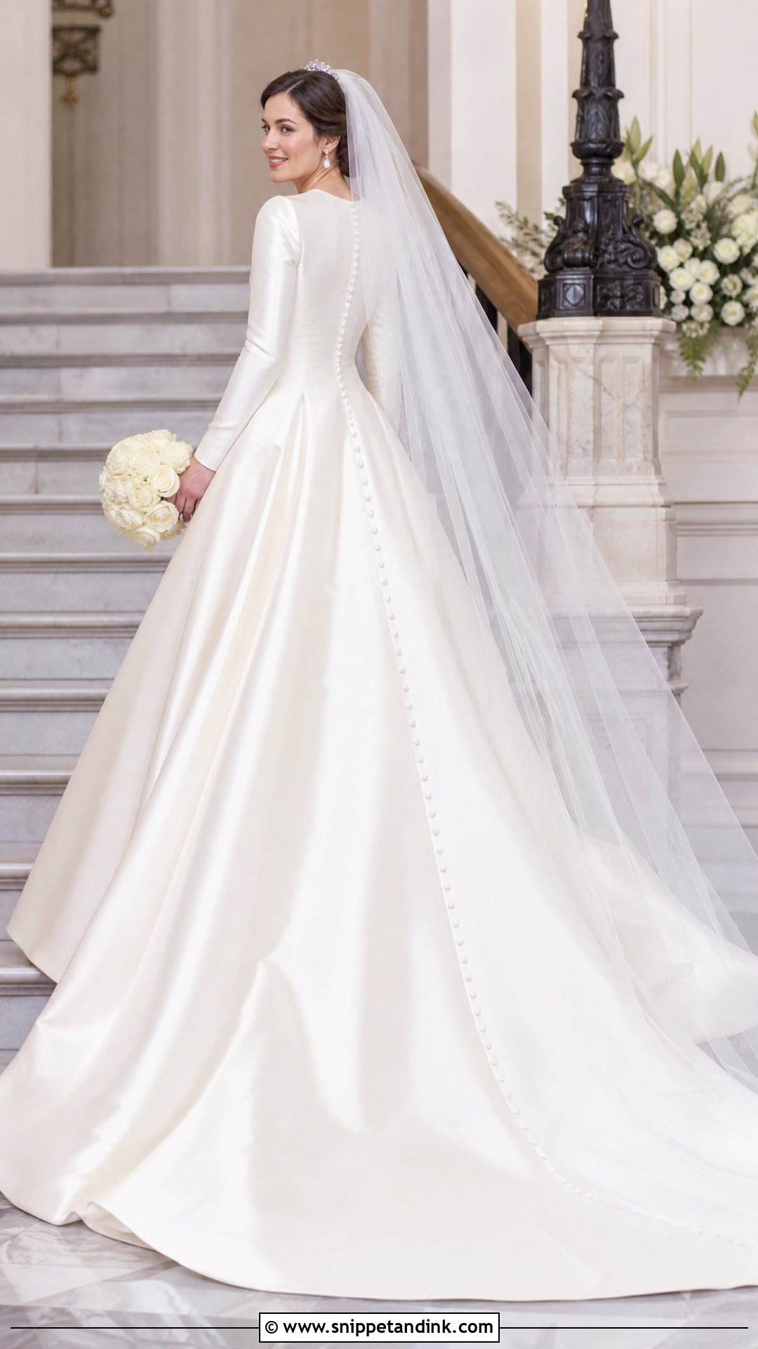 Royal Princess Wedding Dress With Cathedral Train - Snippet and Ink - 20 Princess Wedding Dresses Long Sleeve