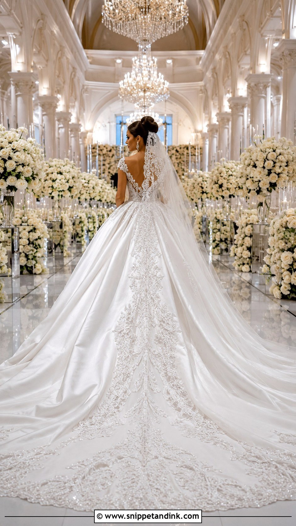 Royal Train Ball Gown Wedding Dress - Snippet and Ink - 20 Big Wedding Dresses Ball Gown Princesses