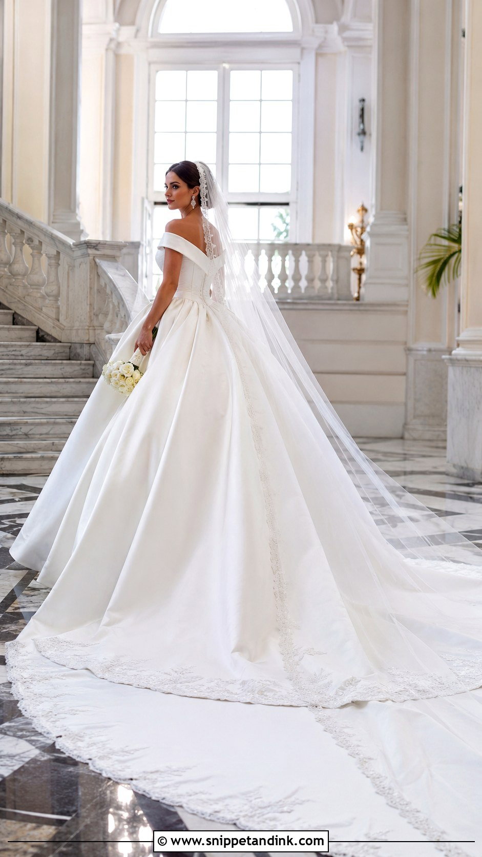 Royal Train Wedding Dress - Snippet and Ink - 25 Long Train Wedding Dress Ideas