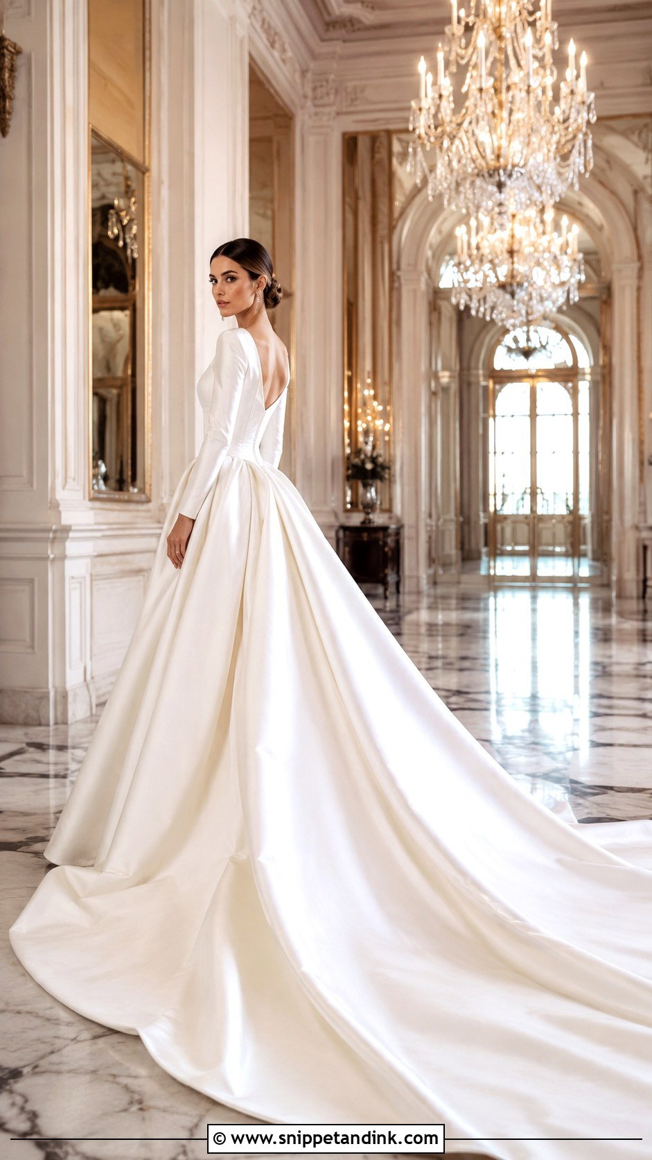 Royal Train Wedding Dress - Snippet and Ink - 25 Long Train Wedding Dresses