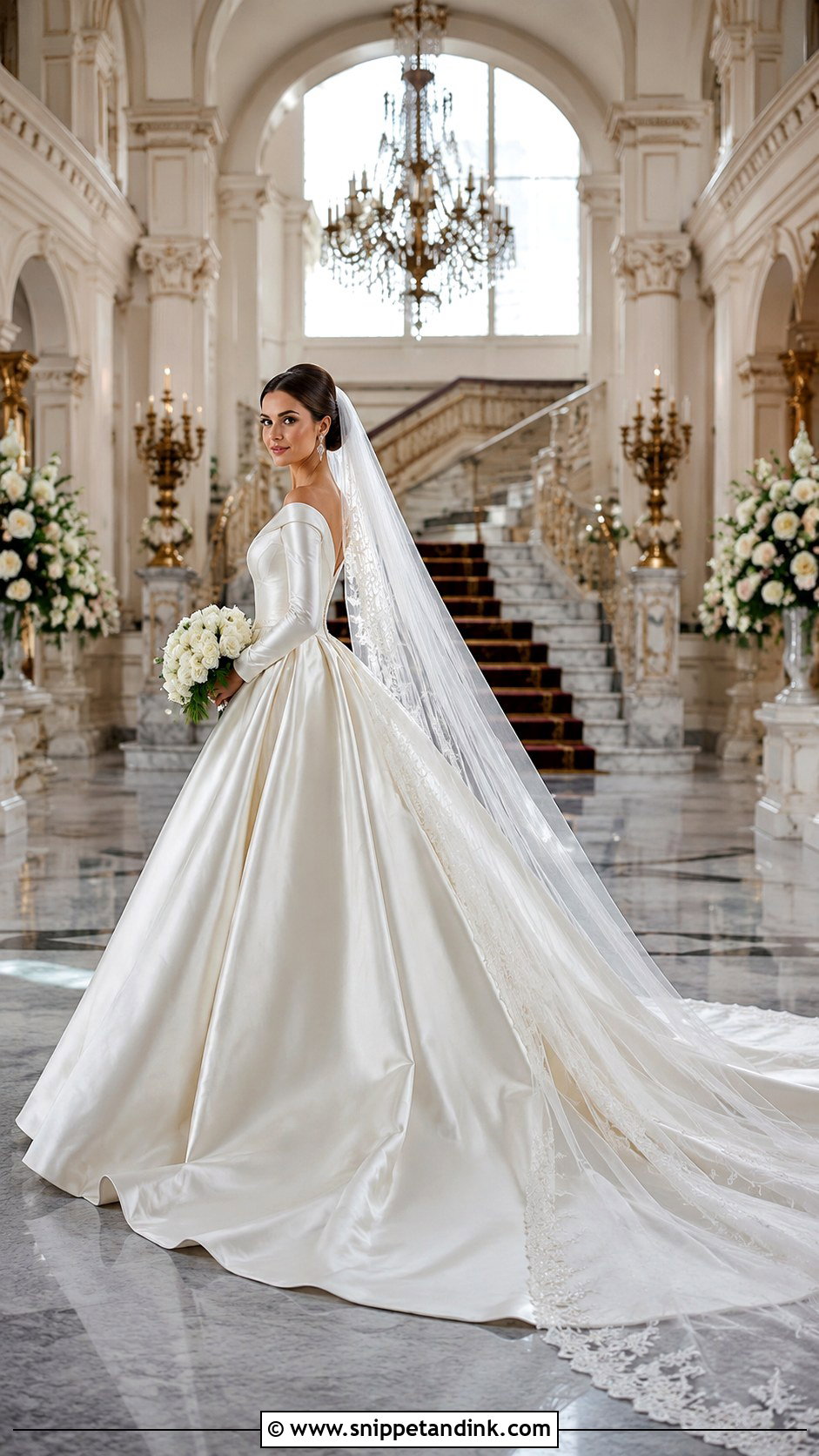 Royal Train Wedding Dress - Snippet and Ink - 25 Bridal Train Styles