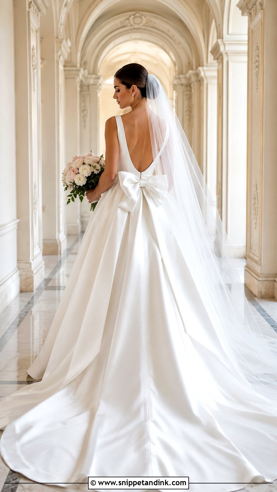 Royal Wedding Dress With Bow - Snippet and Ink - 25 Royalty Wedding Dress Ideas