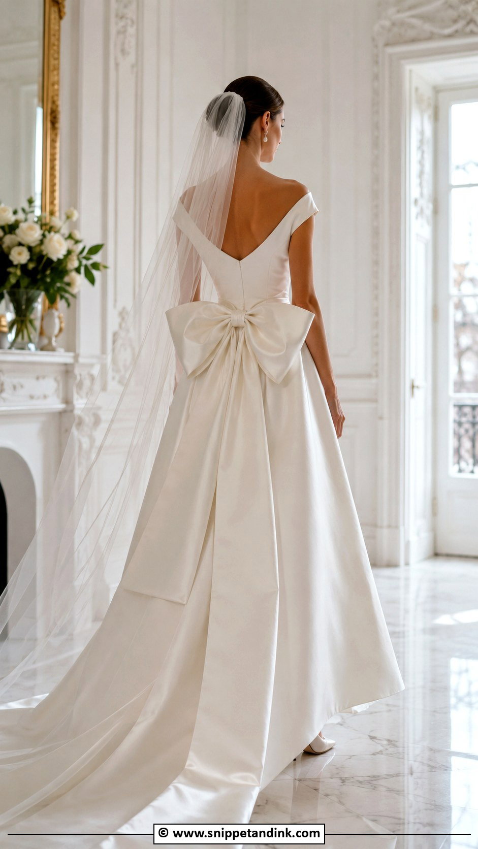 Royal Wedding Dress With Bow - Snippet and Ink - 35 Royal Wedding Dress Ideas