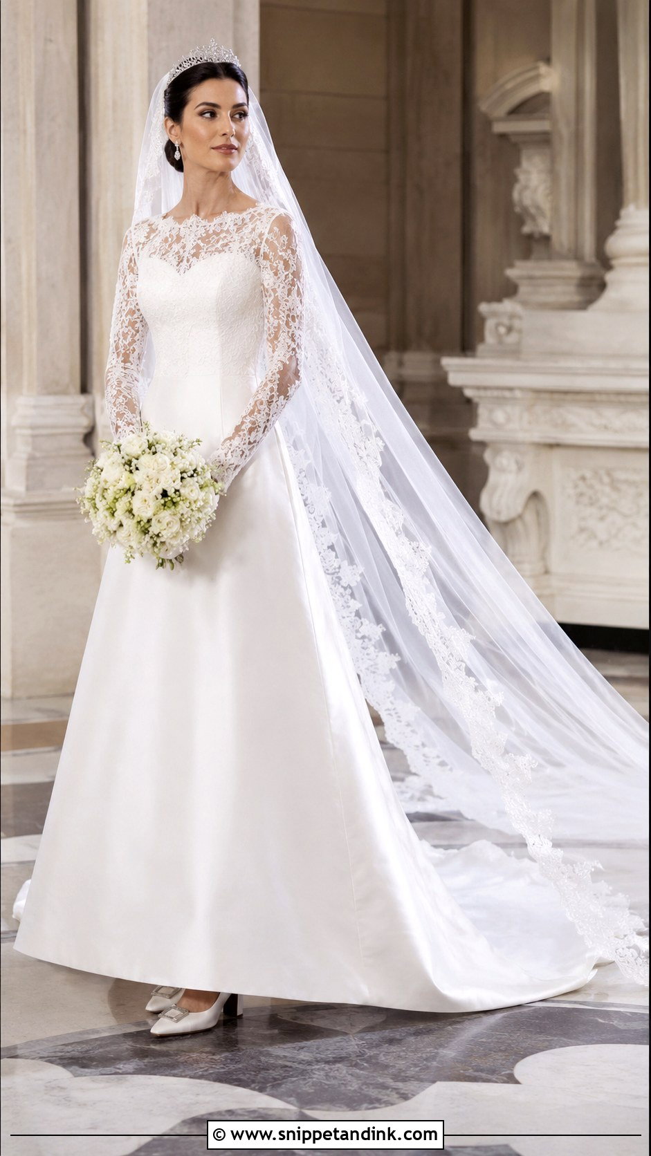 Royal Wedding Dress With Cathedral Veil - Snippet and Ink - 20 Royal Wedding Dress Queens Ideas