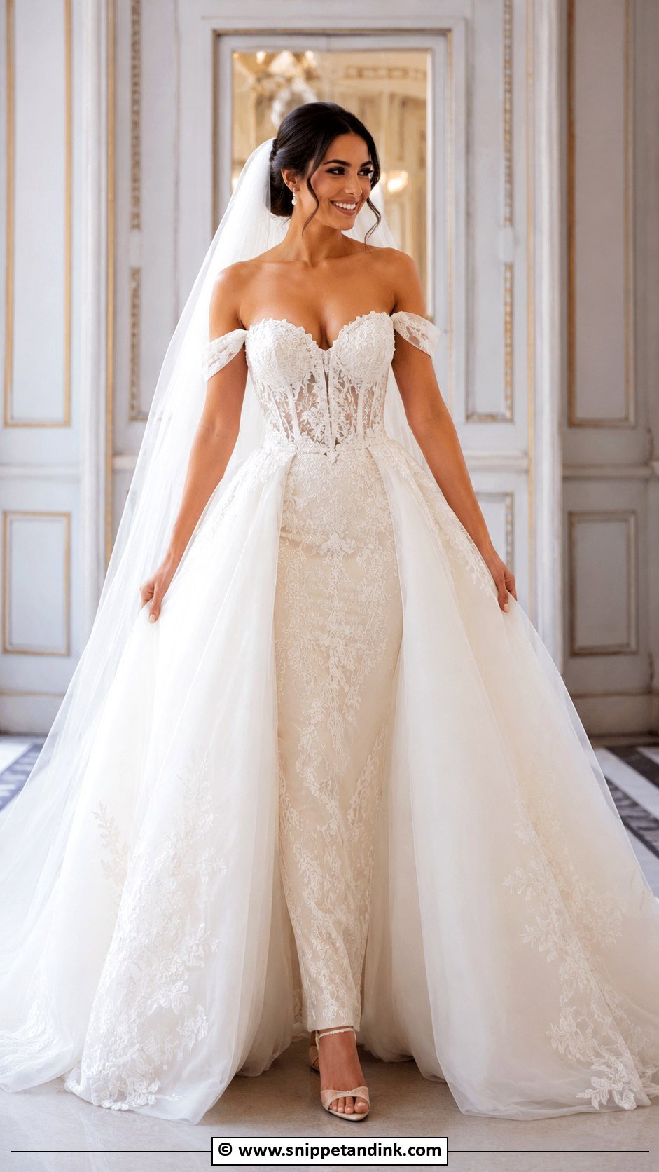 Royal Wedding Dress With Detachable Skirt - Snippet and Ink - 35 Royal Wedding Dress Ideas