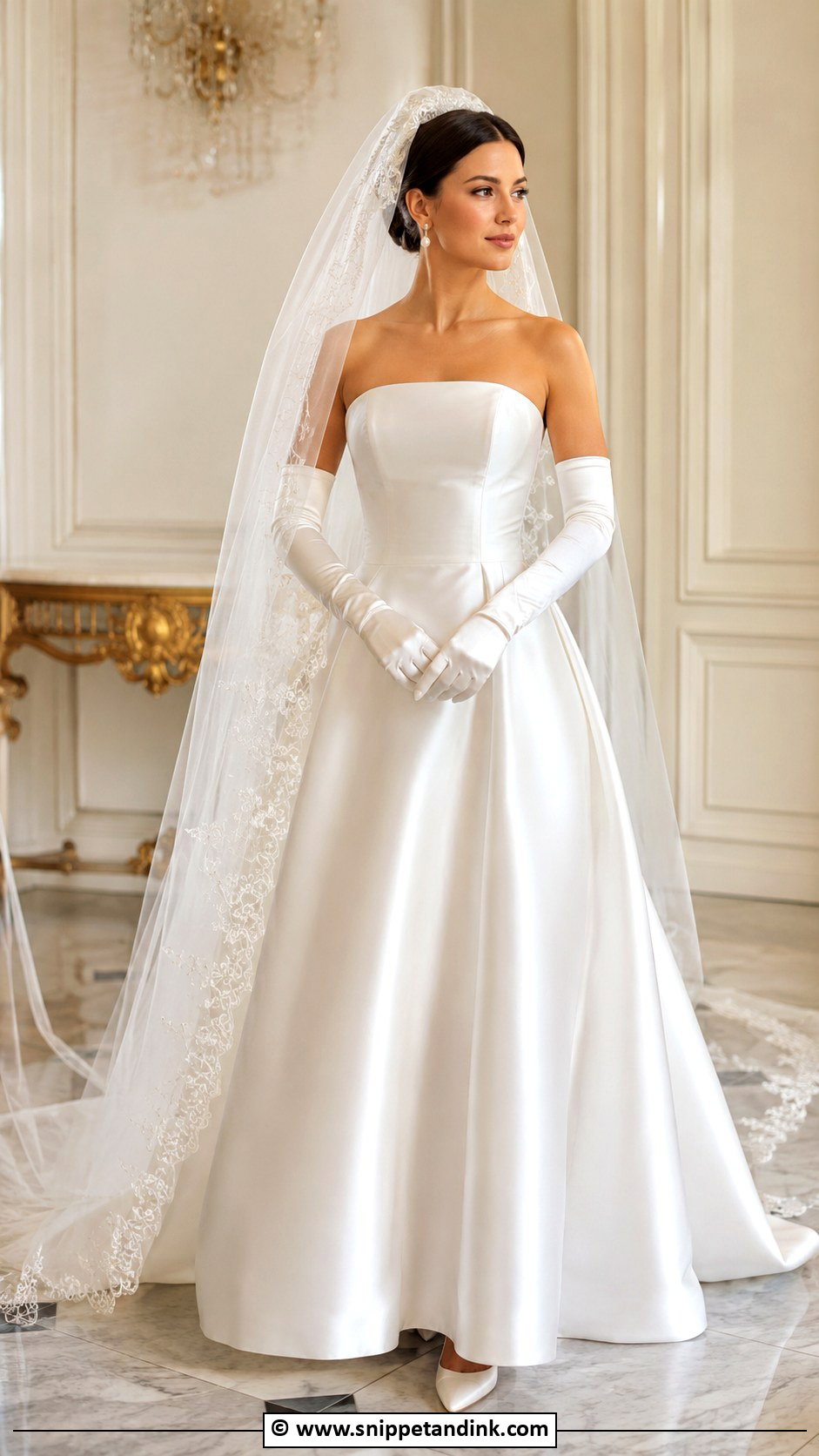 Royal Wedding Dress With Gloves - Snippet and Ink - 35 Royal Wedding Dress Ideas