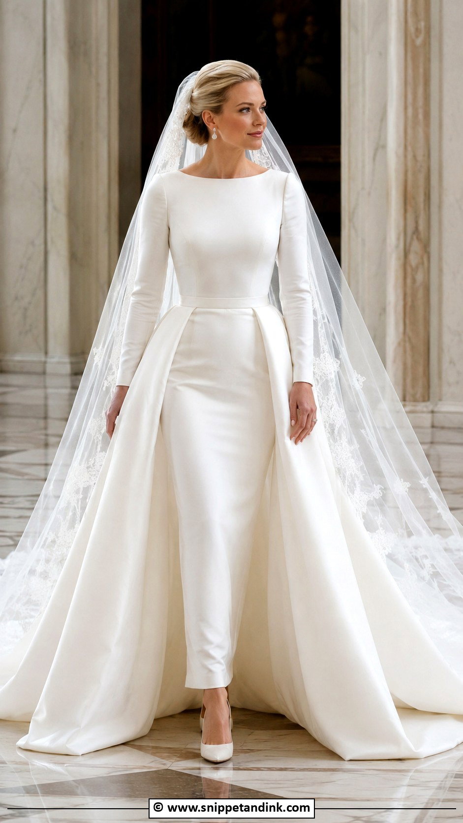 Royal Wedding Dress With Overskirt - Snippet and Ink - 35 Royal Wedding Dress Ideas
